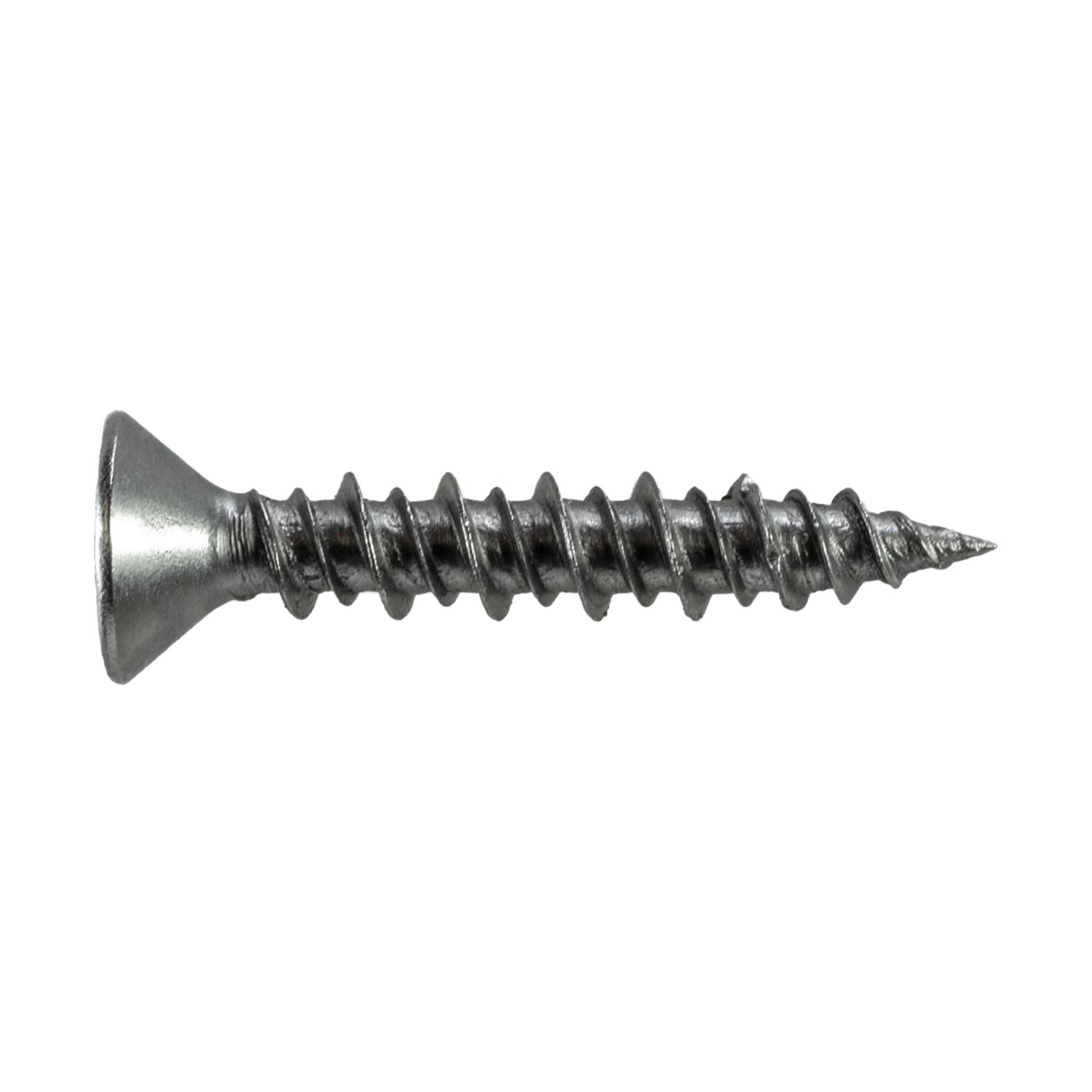 Simpson Strong-Tie T08J100FXC Marine Screw, Flat Head,  #8 x 1-in. #2 Phillips Drive, Type 316, 100-Pack