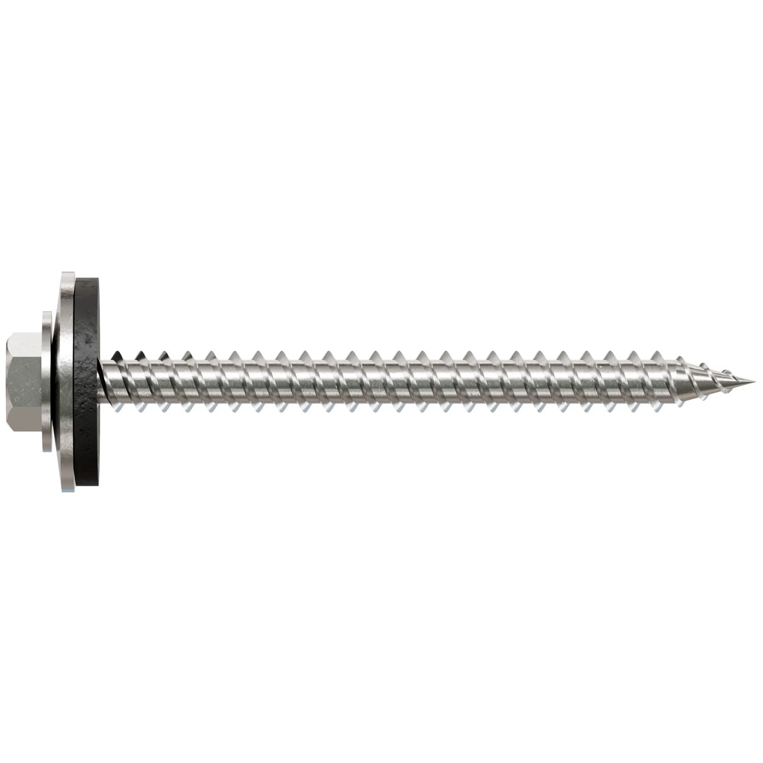 Simpson Strong-Tie T09200HWAC Metal-Panel Screw with EPDM Washer,  #9 x 2-in. Hex Head, Type 316, 100-Pack