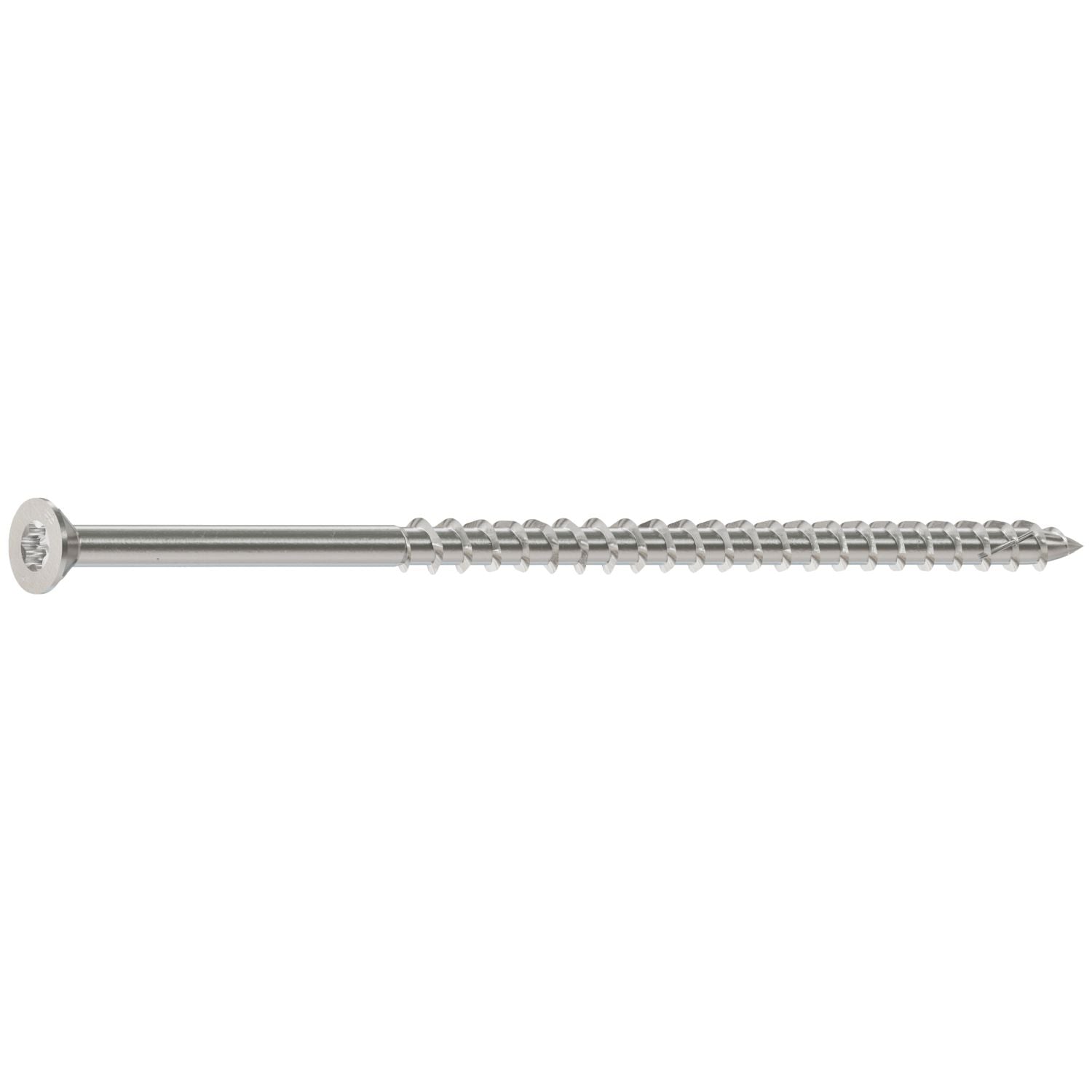 Simpson Strong-Tie T10450WPCM Deck-Drive DWP WOOD SS Screw,  #10 x 4-1/2-in. T-25, Flat Head, Type 316, 1000-Pack