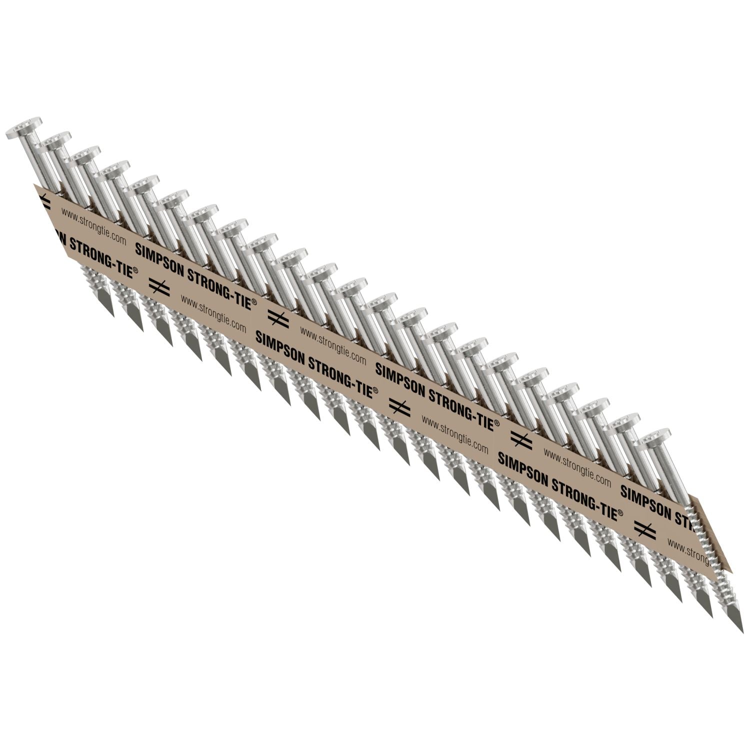 Simpson Strong-Tie T10A150MCN Strong-Drive 33° SCNR RING-SHANK CONNECTOR Nail,  1-1/2-in. x .131-in. Type 316, 1500-Pack