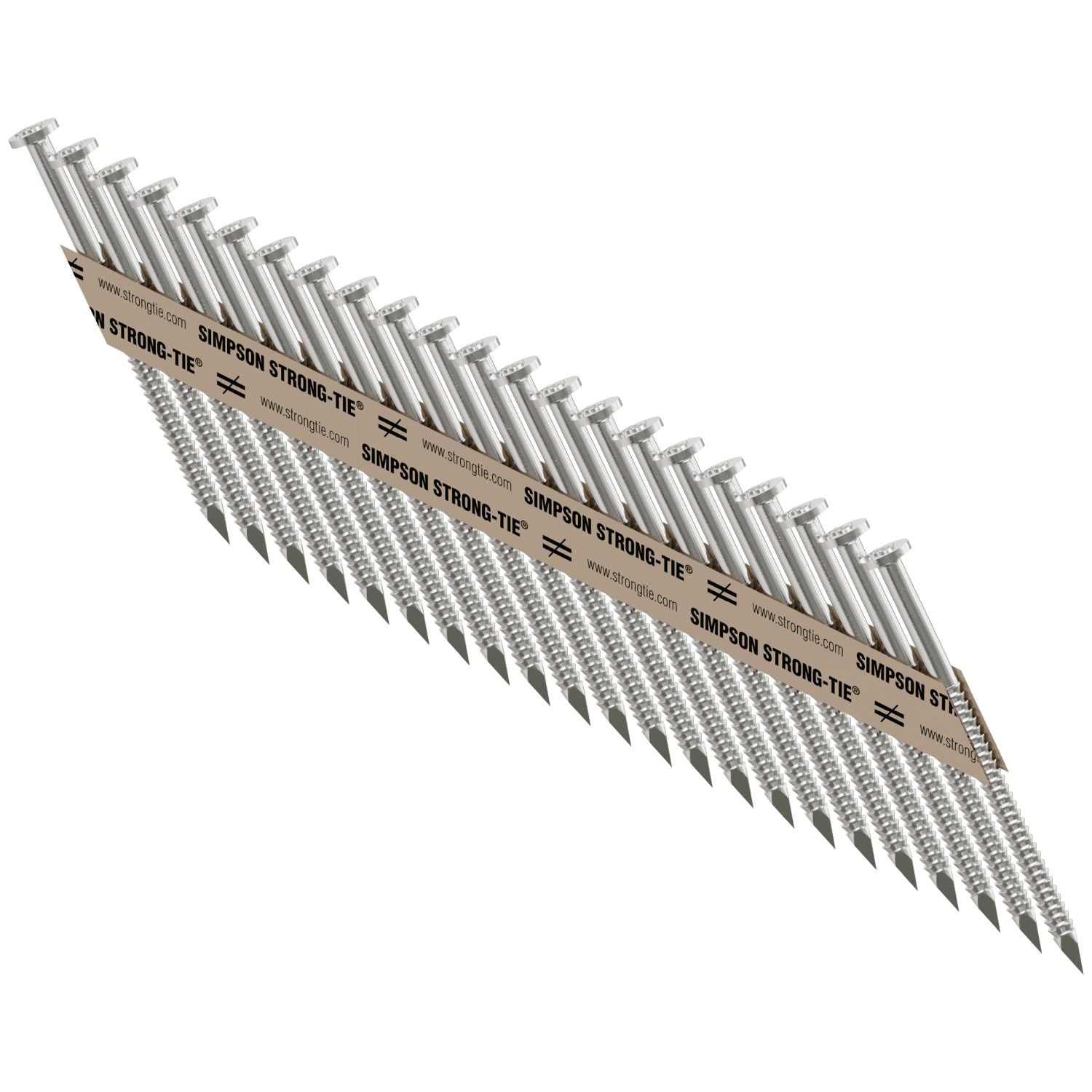 Simpson Strong-Tie T10A250MCN Strong-Drive 33° SCNR RING-SHANK CONNECTOR Nail,  2-1/2-in. x .131-in. Type 316, 1000-Pack