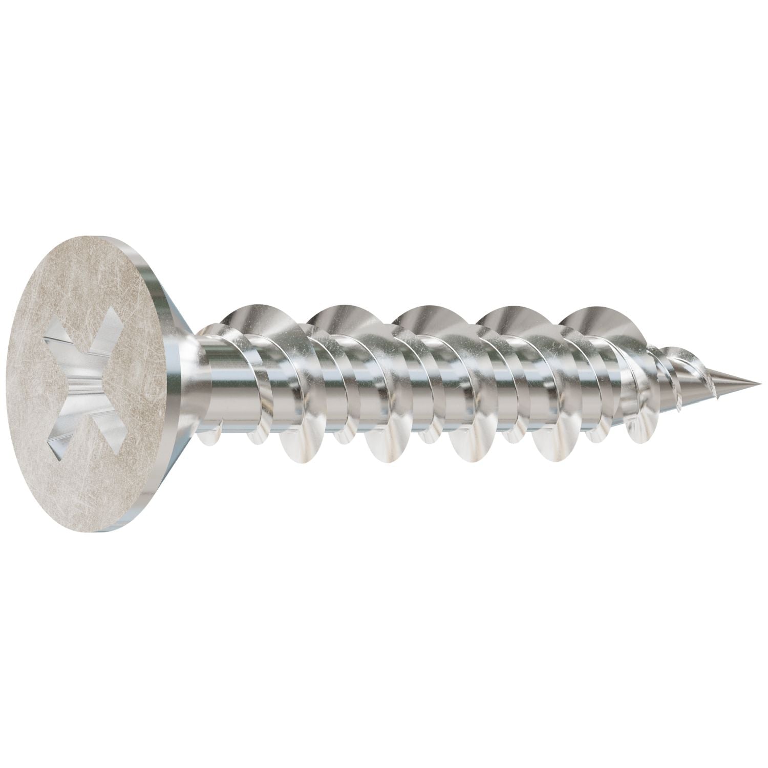 Simpson Strong-Tie T10J100FXC Marine Screw, Flat Head,  #10 x 1-in. #2 Phillips Drive, Type 316, 100-Pack