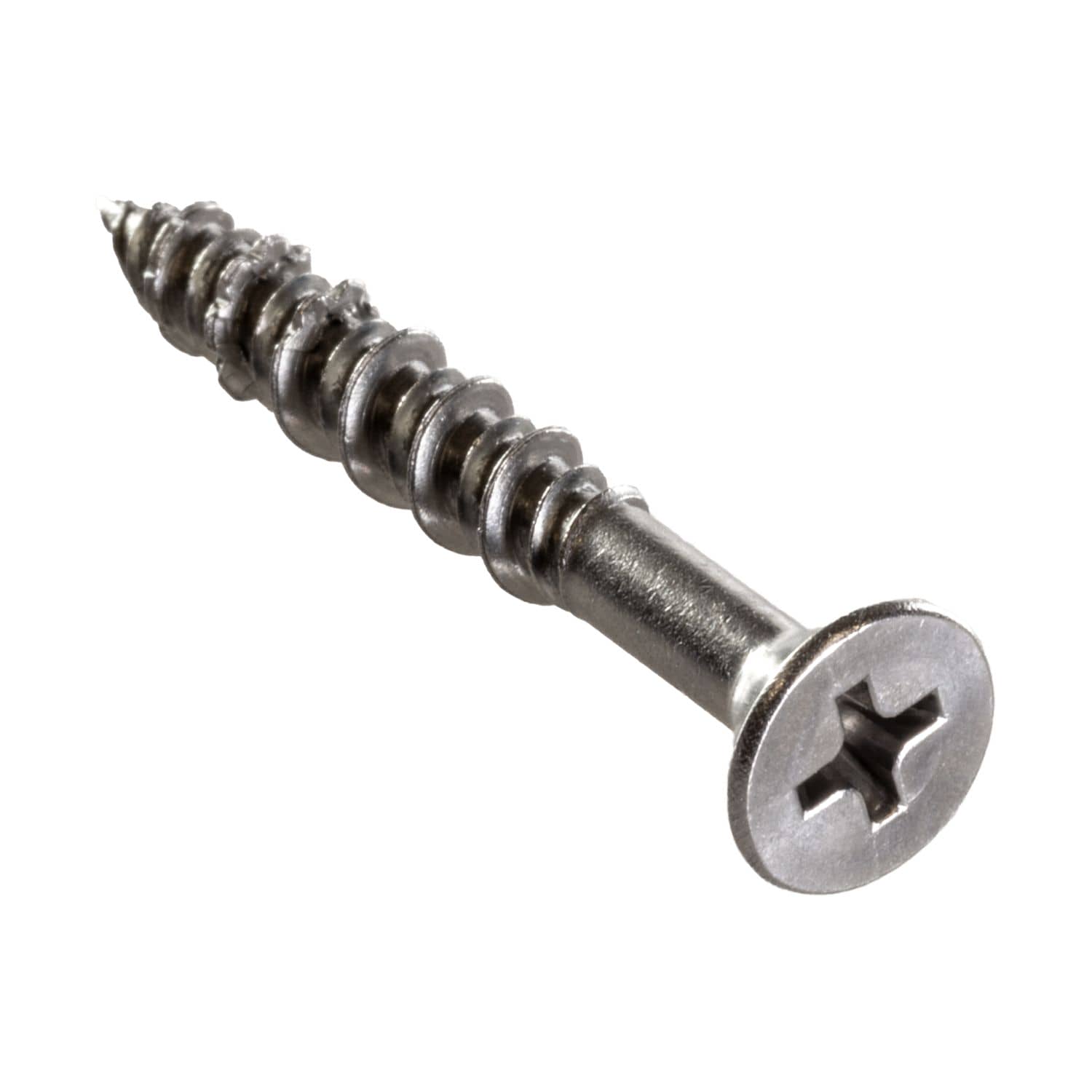 Simpson Strong-Tie T10J150FXC Marine Screw, Flat Head,  #10 x 1-1/2-in. #2 Phillips Drive, Type 316, 100-Pack