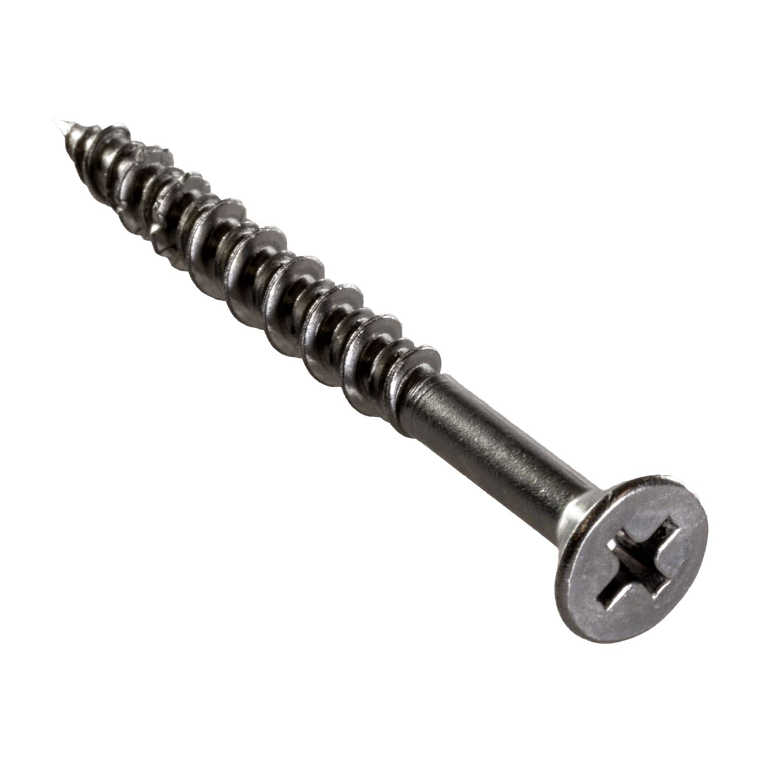 Simpson Strong-Tie T10J200FX-RP8 Marine Screw, Flat Head,  #10 x 2-in. #2 Phillips Drive, Type 316, 8-Pack