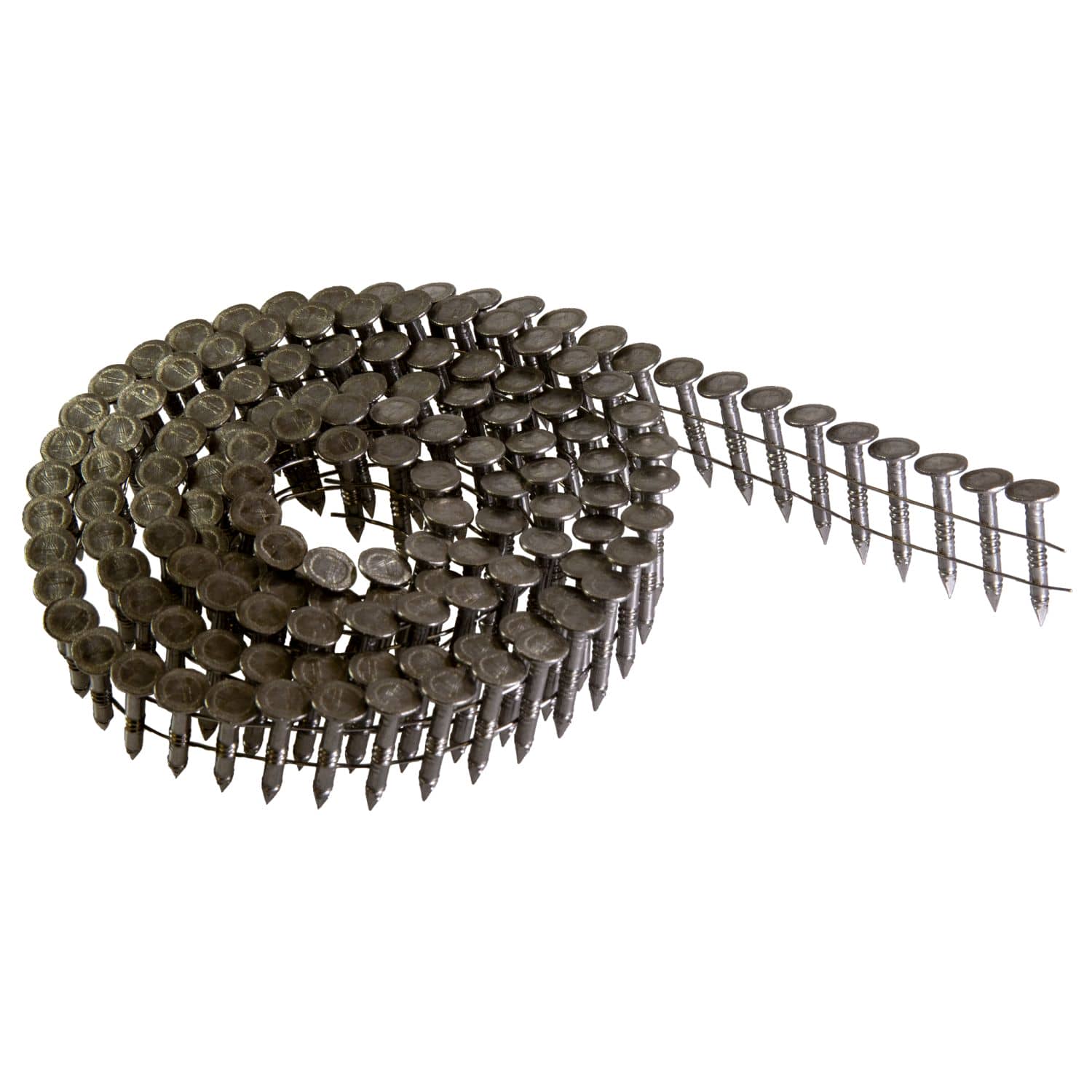 Simpson Strong-Tie T11A100RNJ 15° Wire Coil, Full Round Head, Ring-Shank Roofing Nail,  1-in. Type 316, 3600-Pack