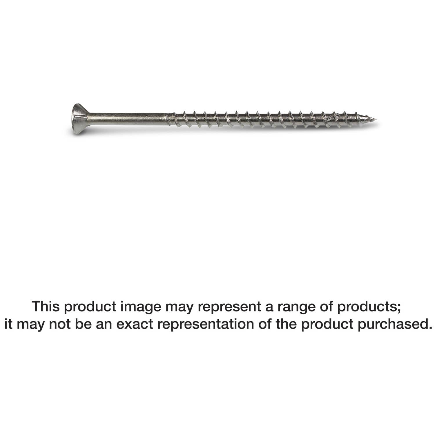 Simpson Strong-Tie T12250WP1 Strong-Drive DWP WOOD SS Screw,  #12 x 2-1/2-in. T-27, Flat Head, Type 316, 1-lb.