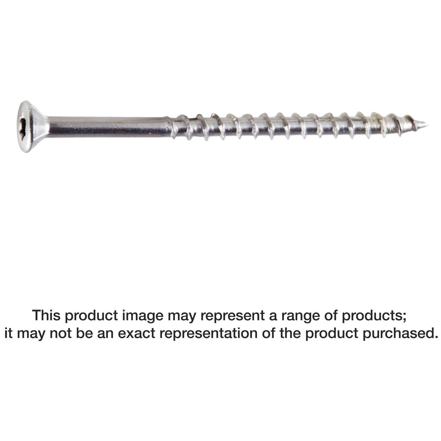 Simpson Strong-Tie T12300WP1 Strong-Drive DWP WOOD SS Screw,  #12 x 3-in. T-27, Flat Head, Type 316, 1-lb.