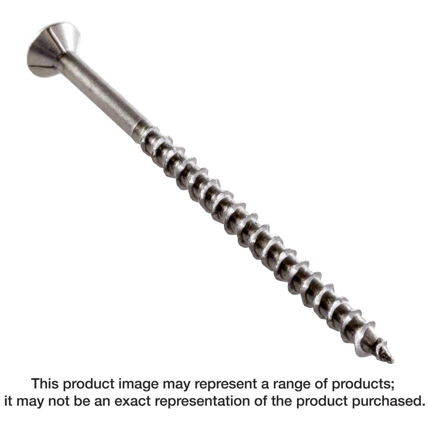 Simpson Strong-Tie T12400WP-RP5 Deck-Drive DWP WOOD SS Screw,  #12 x 4-in. T-27, Flat Head, Type 316, 5-Pack