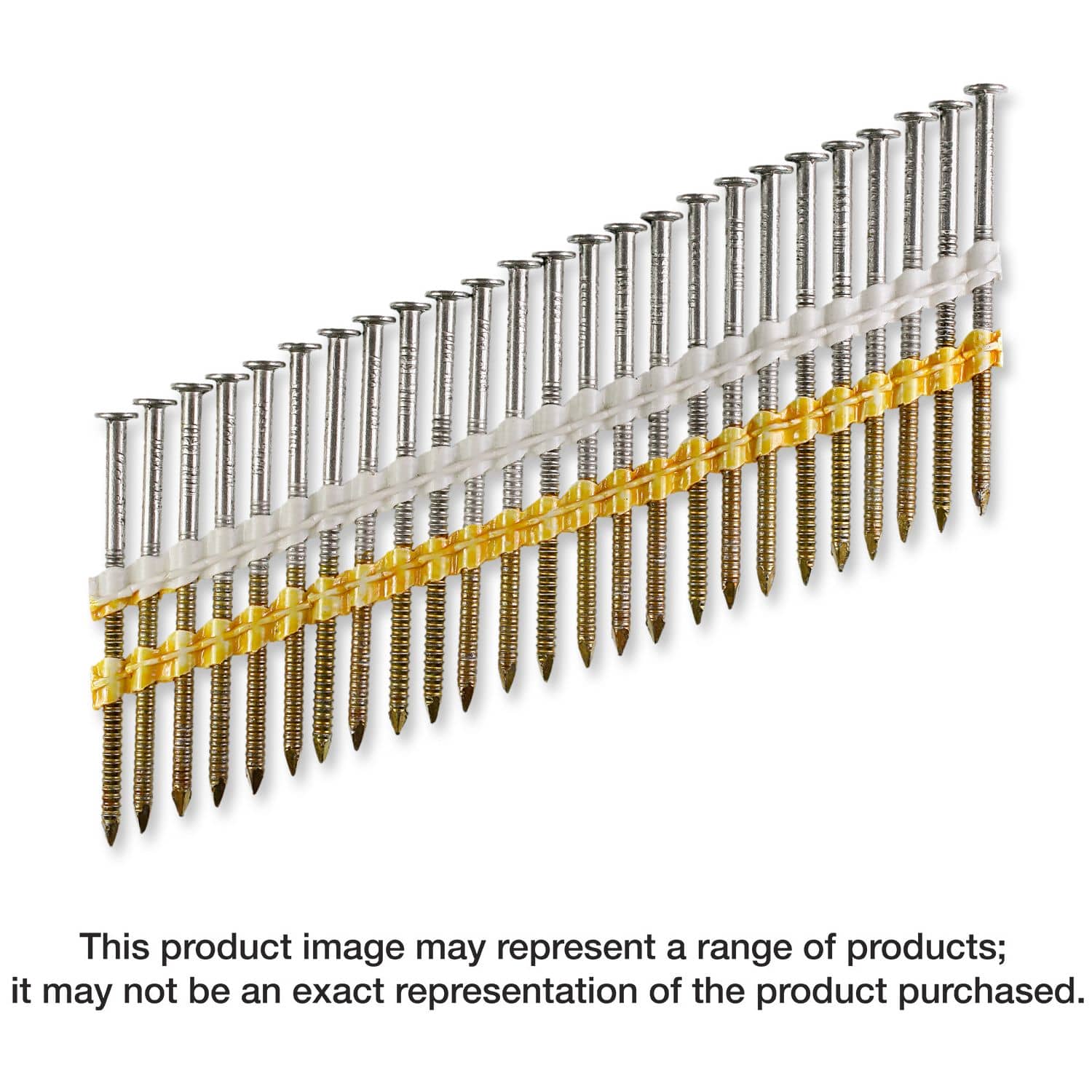 Simpson Strong-Tie T12A200CNJ 20°–22° Plastic Strip, Full Round Head, Ring-Shank Nail,  2-in. x .113-in. Type 316, 1000-Pack