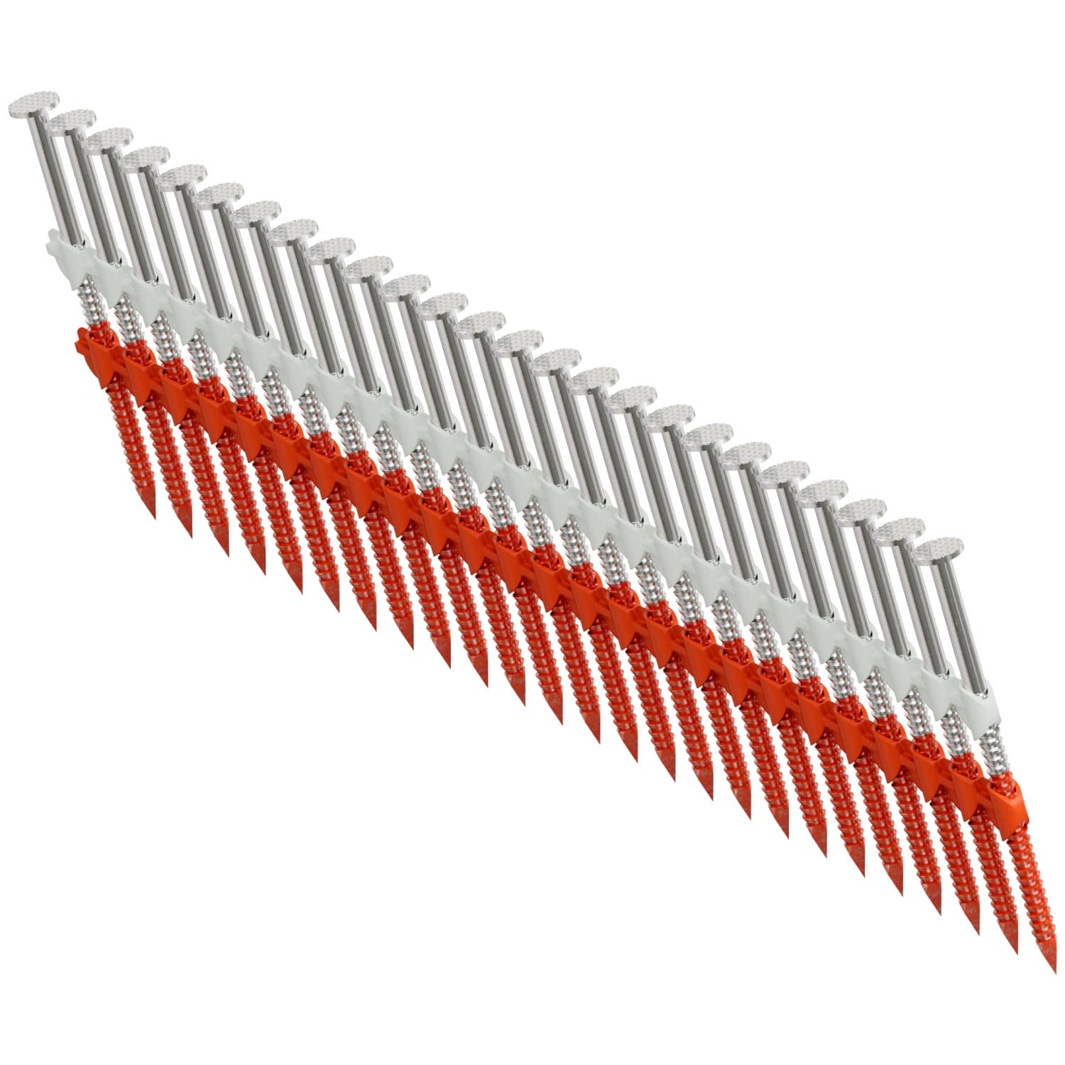 Simpson Strong-Tie T12A237CNB 20°–22° Plastic Strip, Full Round Head, Ring-Shank Nail,  2-3/8-in. x .113-in. Type 316, 5000-Pack