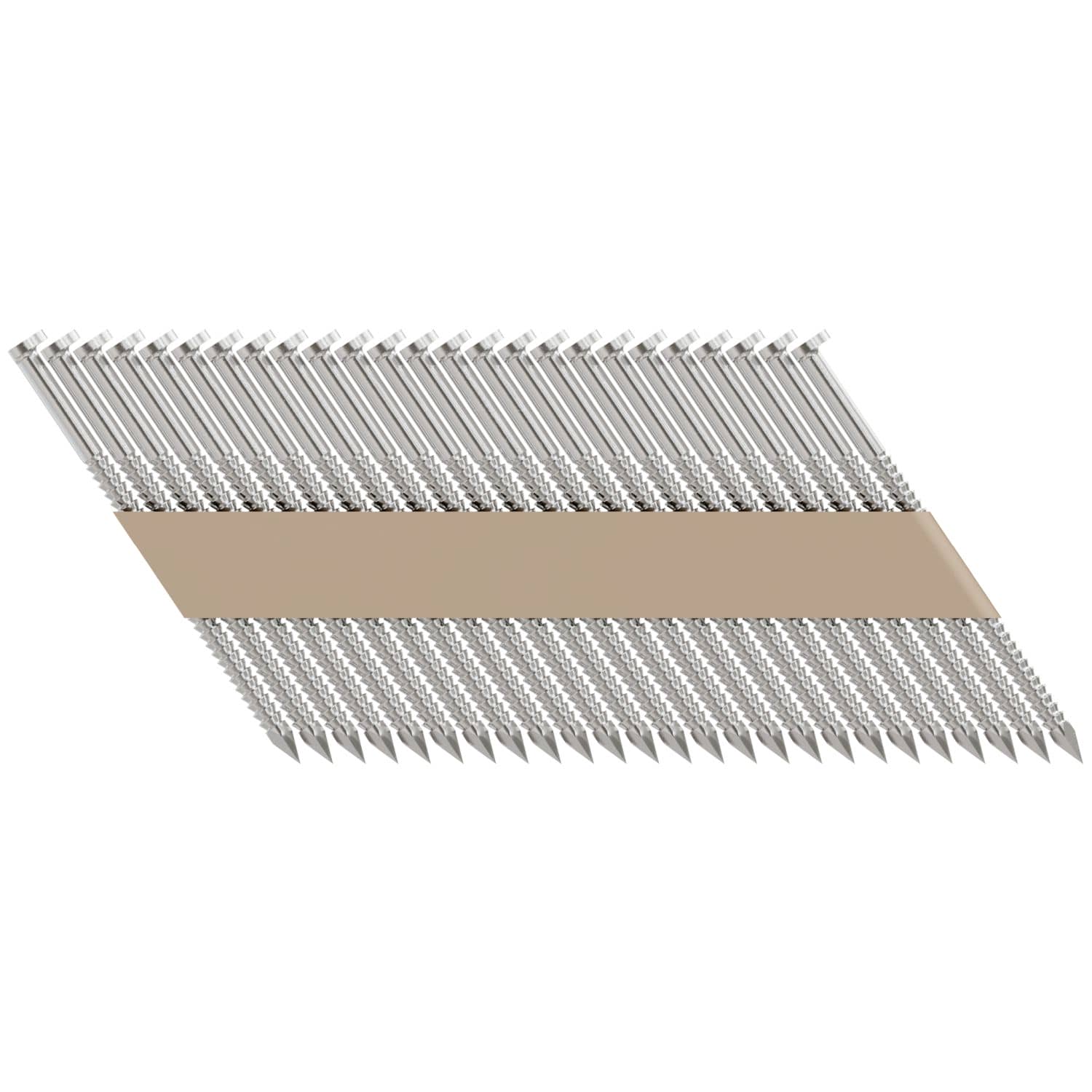 Simpson Strong-Tie T12A237T31 31°–34° Paper Tape, Clipped Head, Ring-Shank Nail,  2-3/8-in. Type 316, 1000-Pack