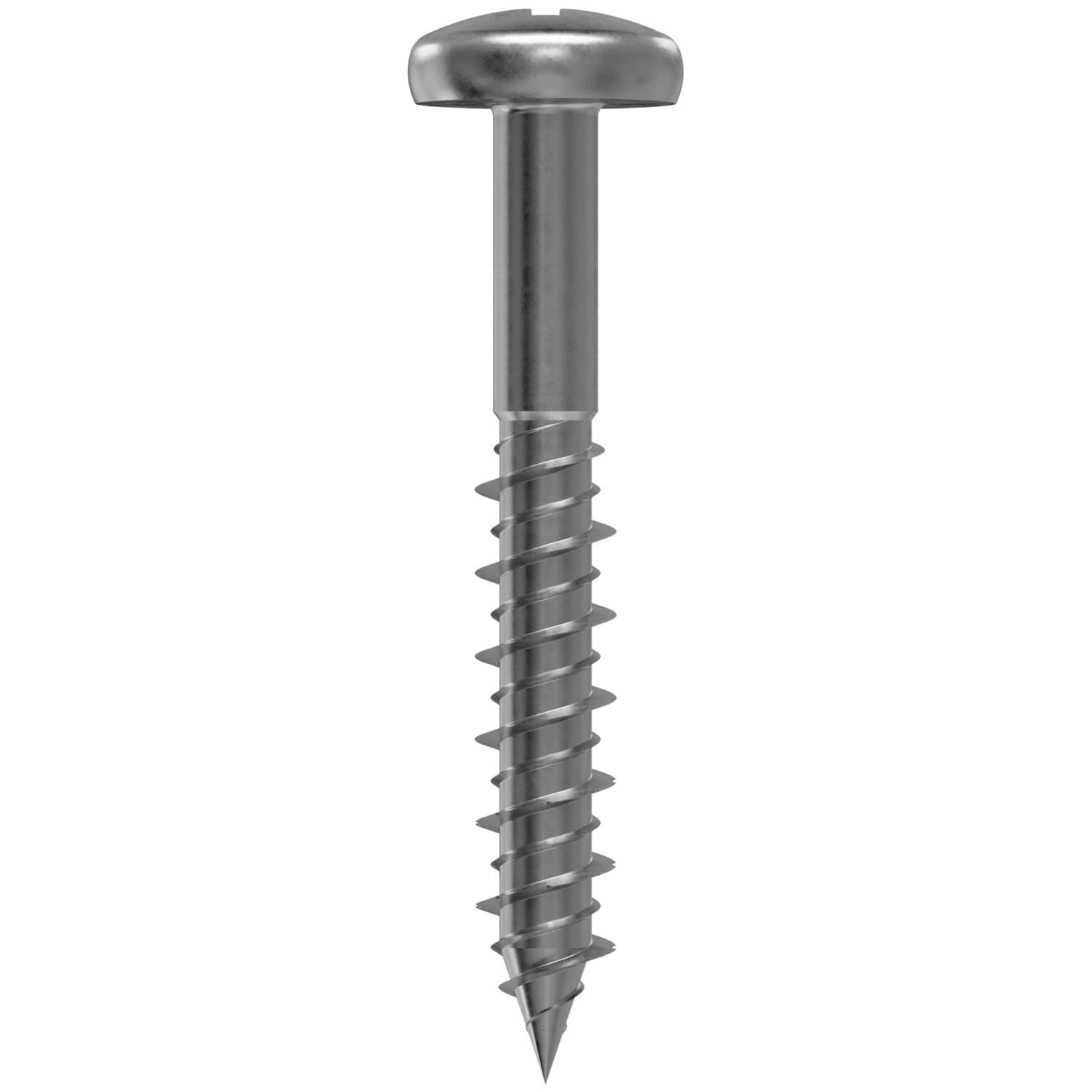 Simpson Strong-Tie T12J150PXC Marine Screw, Pan Head,  #12 x 1-1/2-in. #3 Phillips Drive, Type 316, 100-Pack
