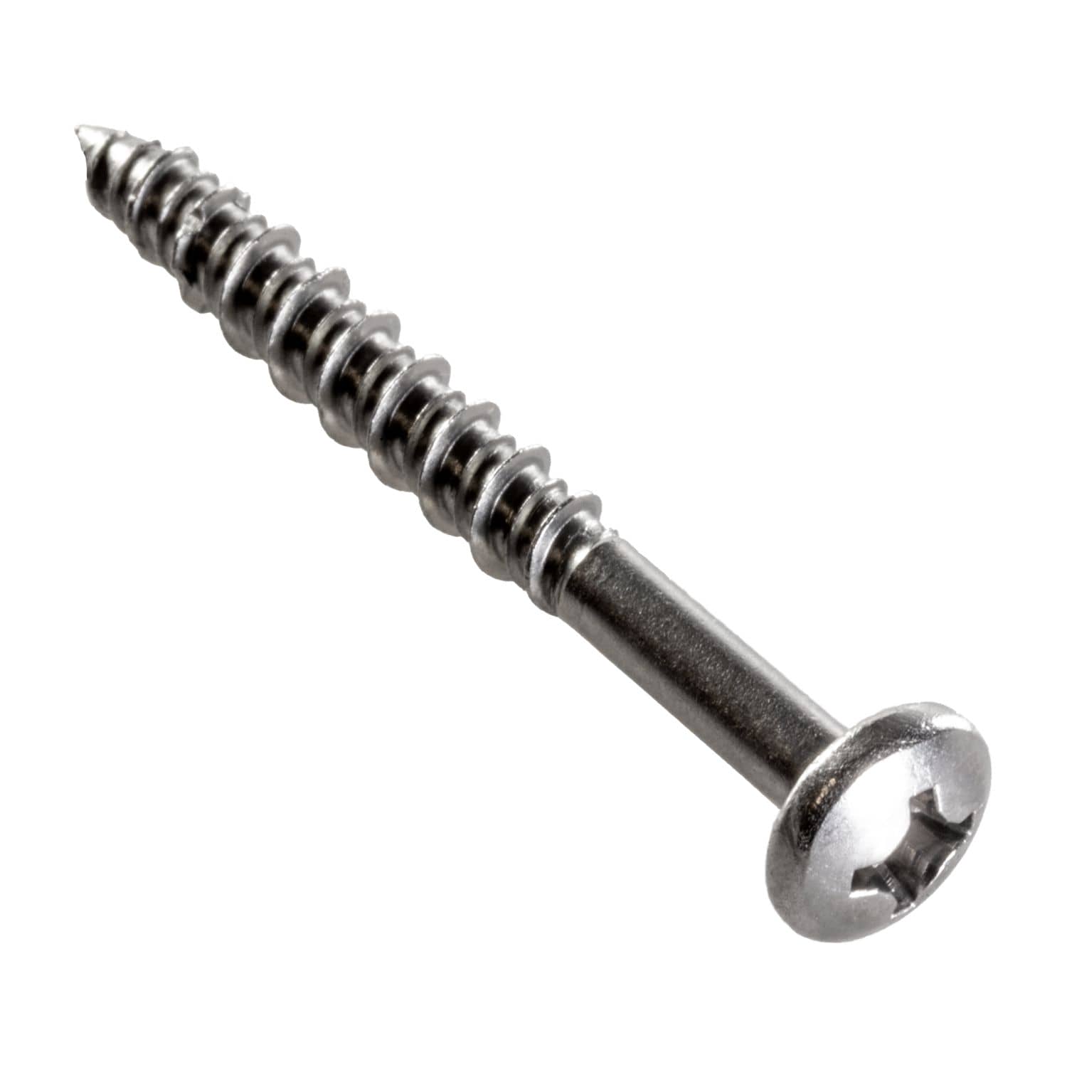 Simpson Strong-Tie T12J200PX-RP6 Marine Screw, Pan Head,  #12 x 2-in. #3 Phillips Drive, Type 316, 6-Pack