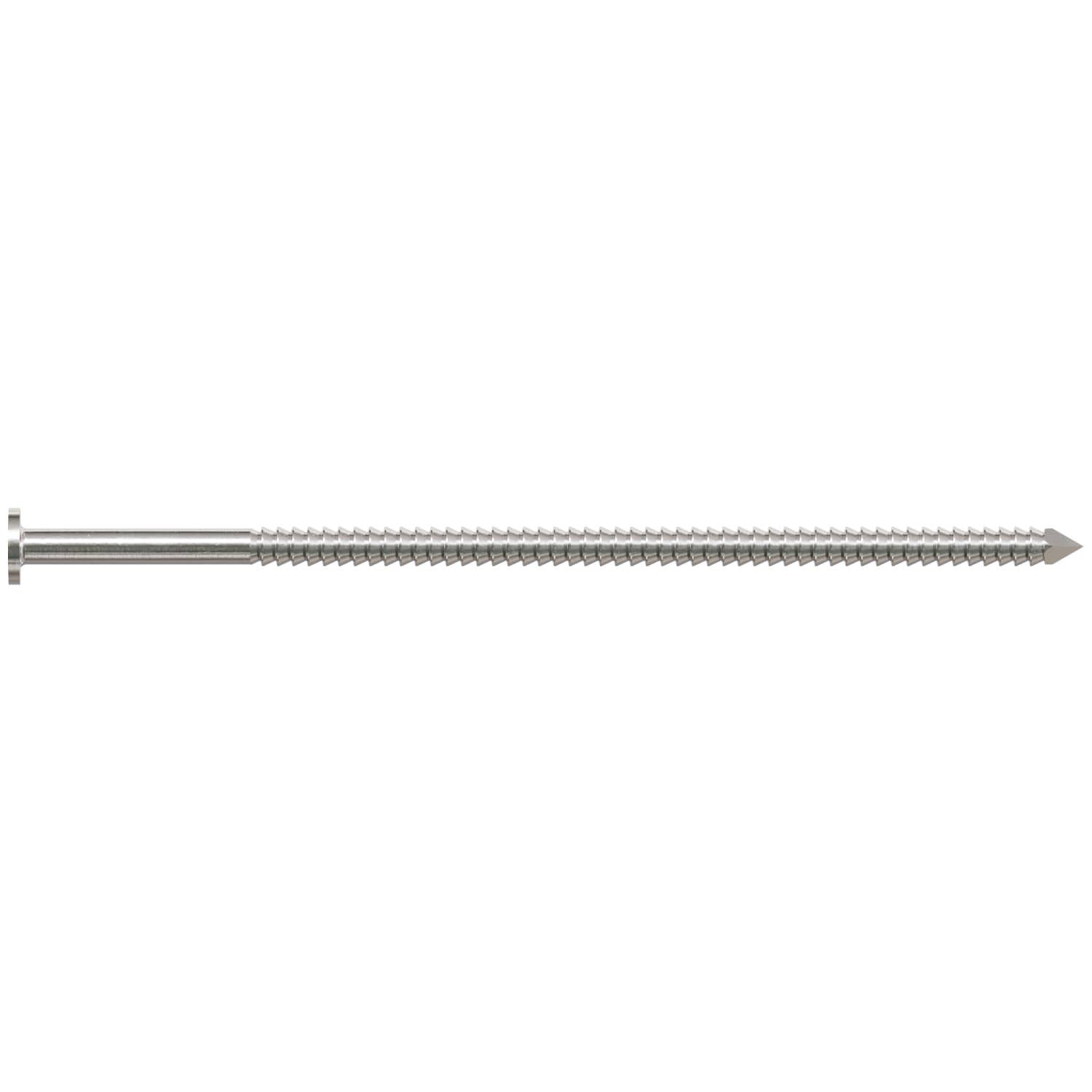 Simpson Strong-Tie T16KR41 Premium Siding Nail,  3-1/2-in. x 1/4-in. Head Dia., Type 316 Stainless Steel, 1-lb.