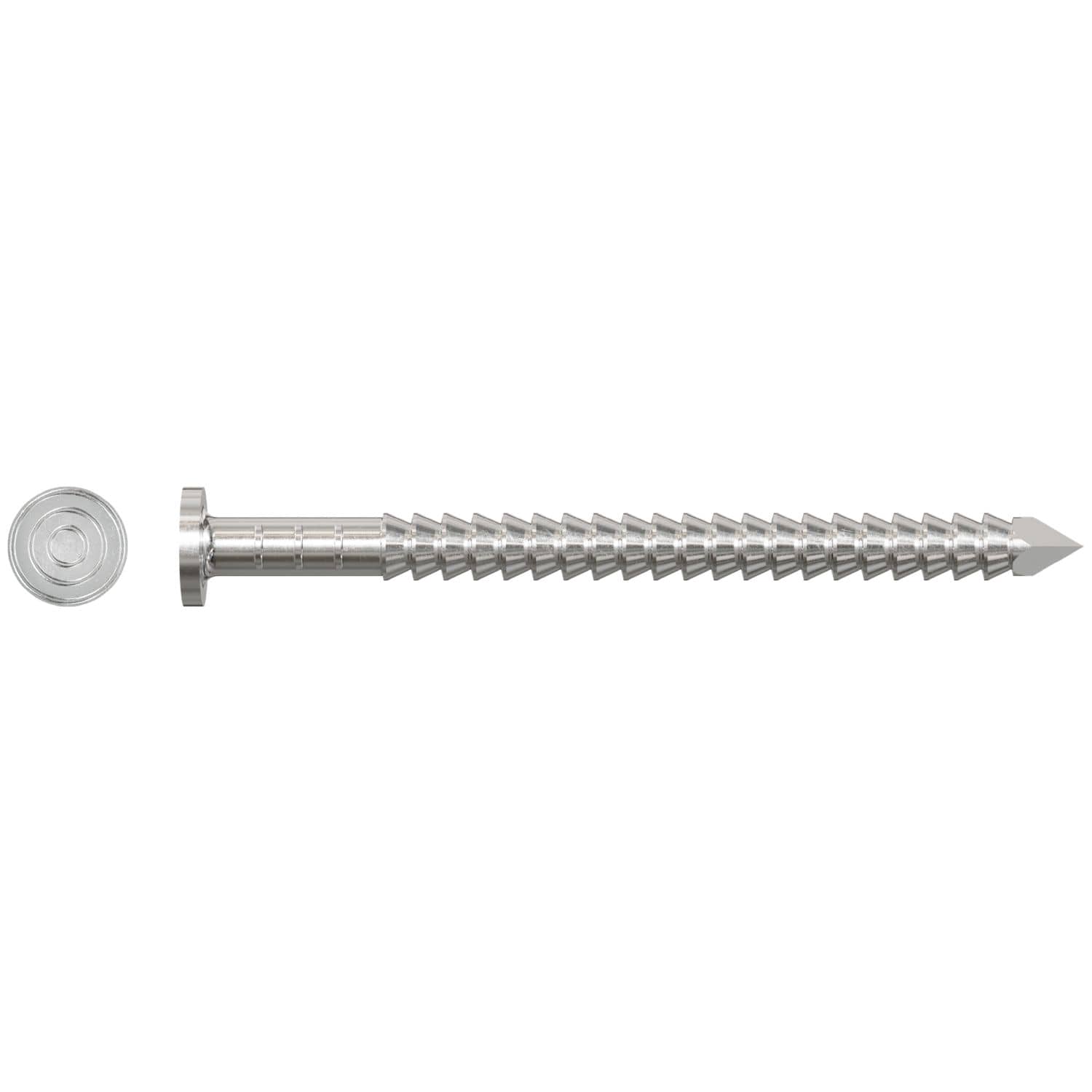 Simpson Strong-Tie T3KR51 Premium Siding Nail,  1-1/4-in. x 5/32-in. Head Dia., Type 316 Stainless Steel, 1-lb.