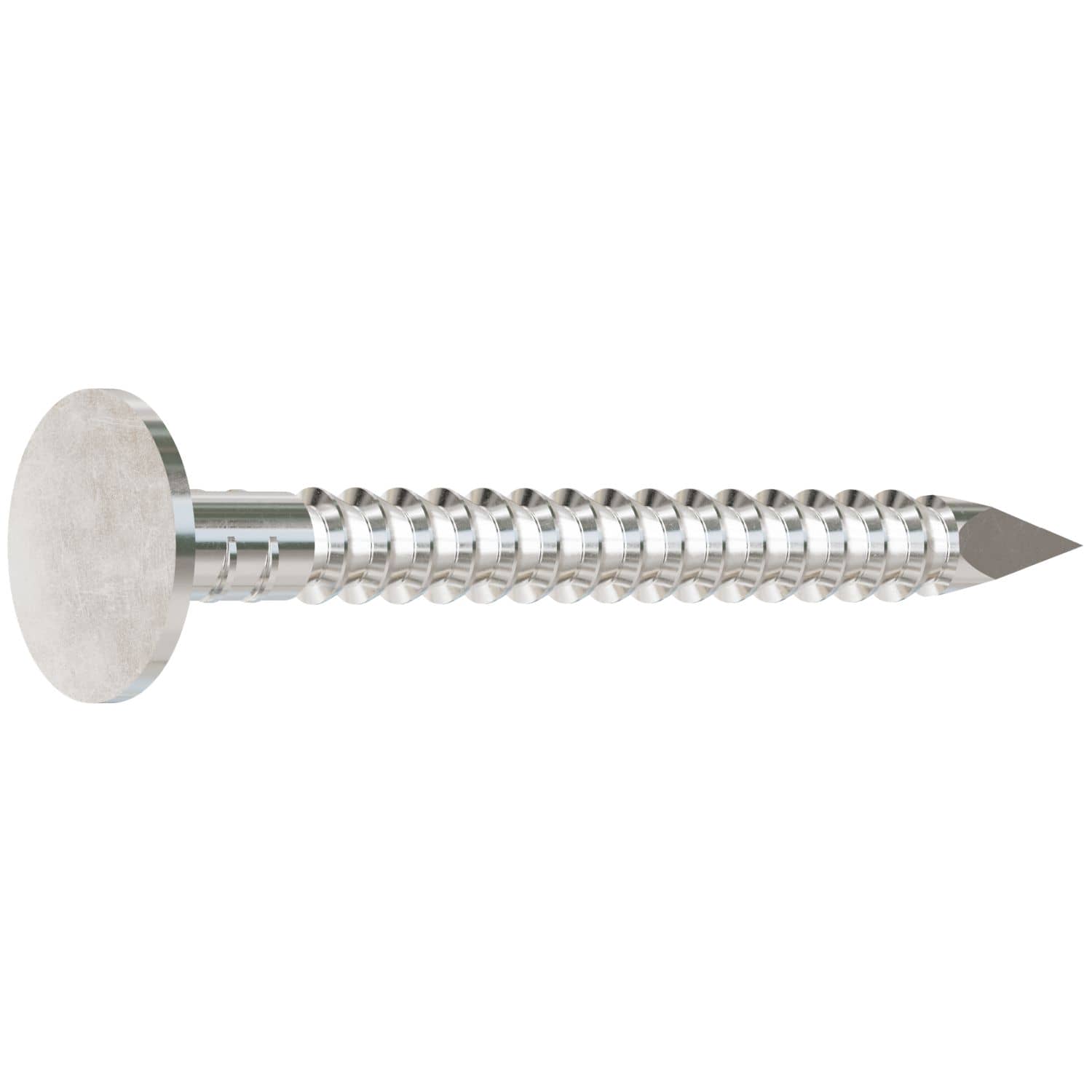 Simpson Strong-Tie T410ARNB Roofing Nail, Annular Ring Shank,  1-1/2-in. x .131-in. Type 316 Stainless Steel, 25-lb.