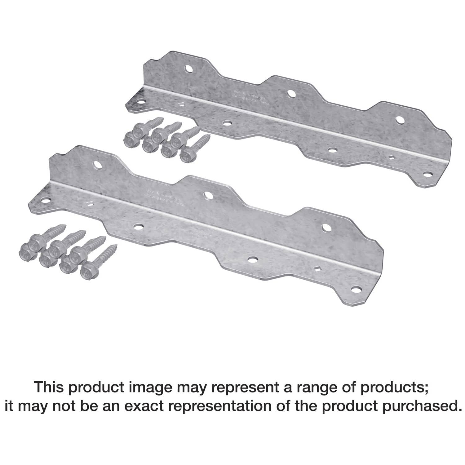 Simpson Strong-Tie TA9ZKT TA 8-1/4-in. 12-Gauge ZMAX Galvanized Staircase Angle, 2-Pack
