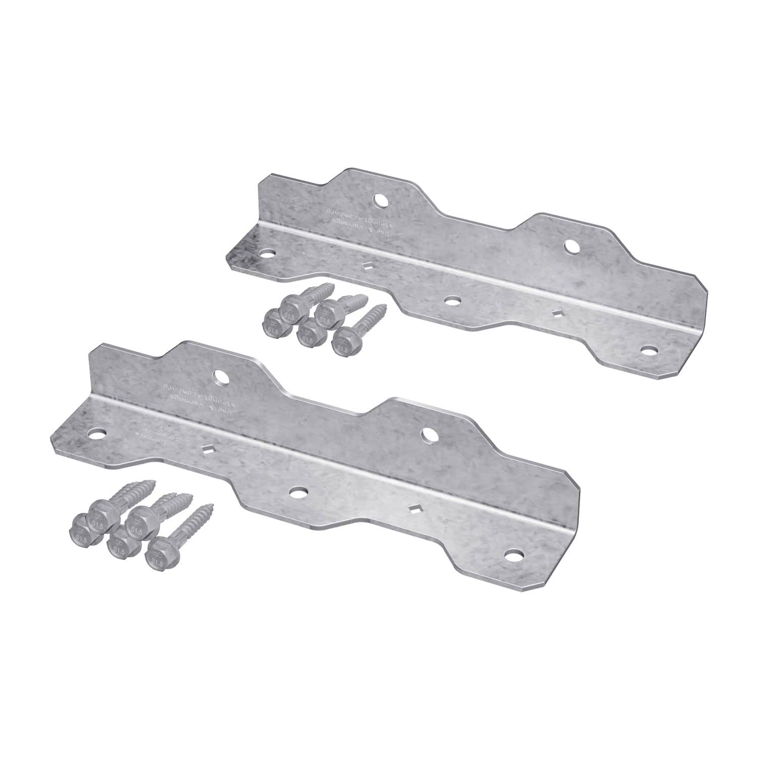 Simpson Strong-Tie TA9ZKT TA 8-1/4-in. 12-Gauge ZMAX Galvanized Staircase Angle, 2-Pack