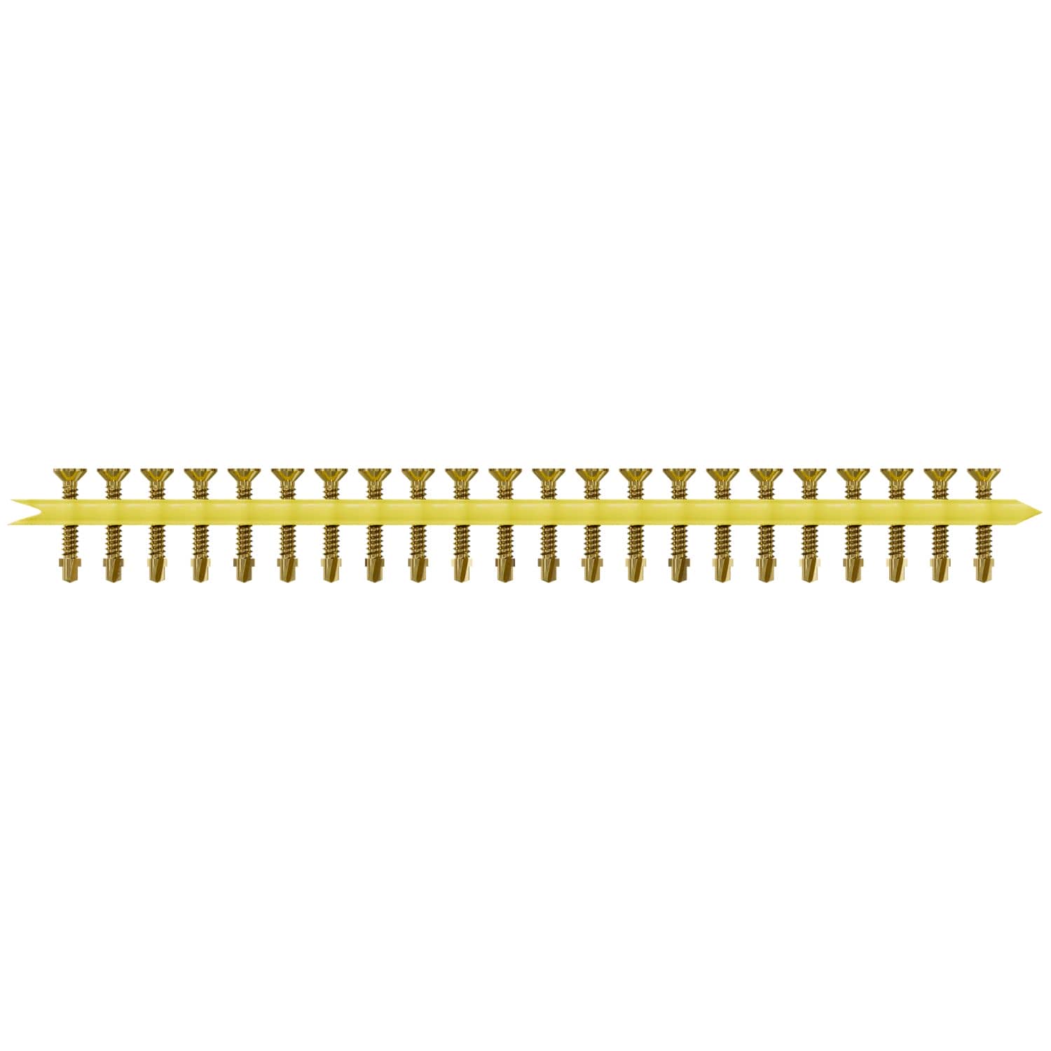 Simpson Strong-Tie TB1440S Strong-Drive TB WOOD-TO-STEEL Screw (Collated),  #14 x 1-9/16-in. Yellow Zinc, 1000-Pack
