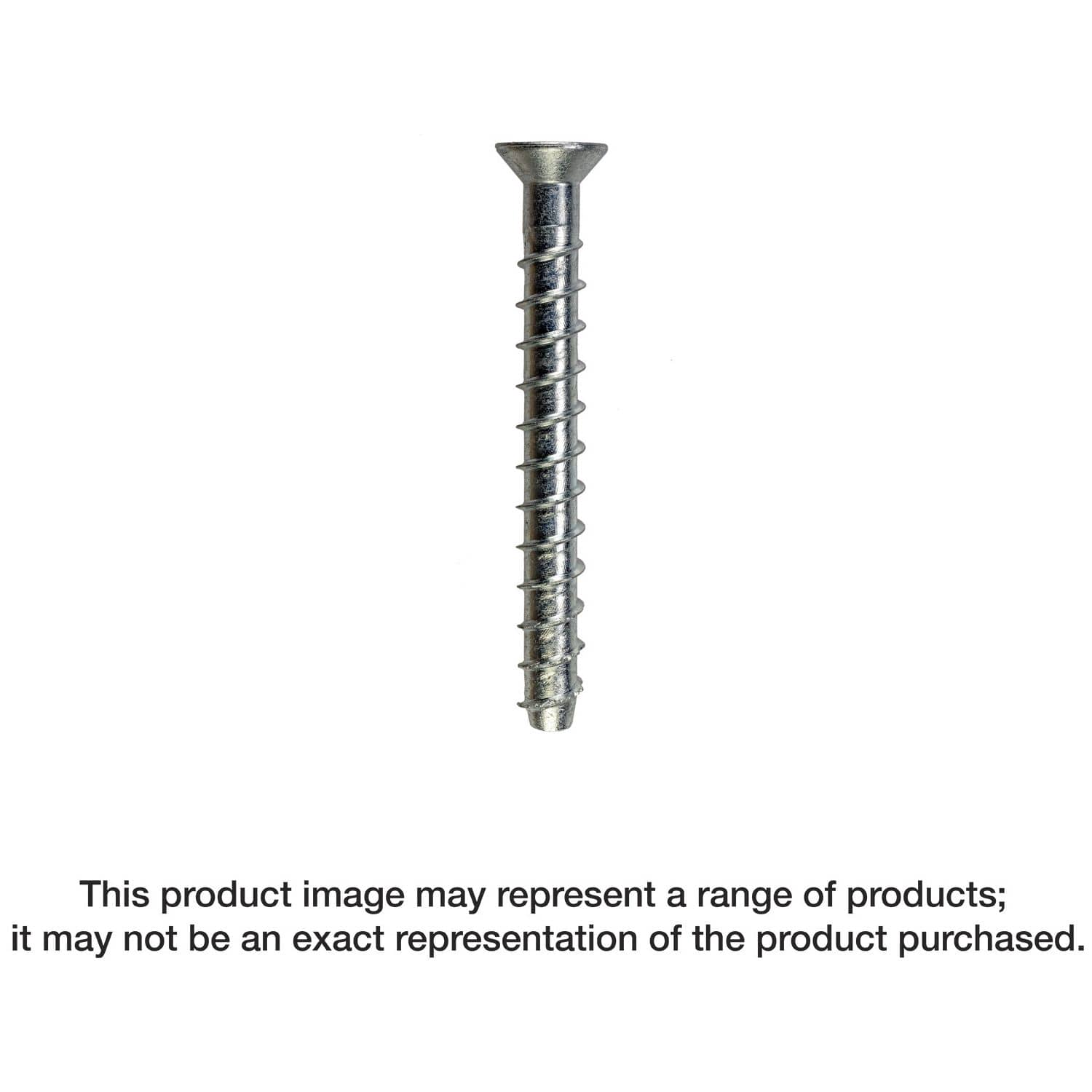 Simpson Strong-Tie THD37212CS Titen HD 3/8-in. x 2-1/2-in. Zinc-Plated Countersunk Head Heavy-Duty Screw Anchor, 50-Pack