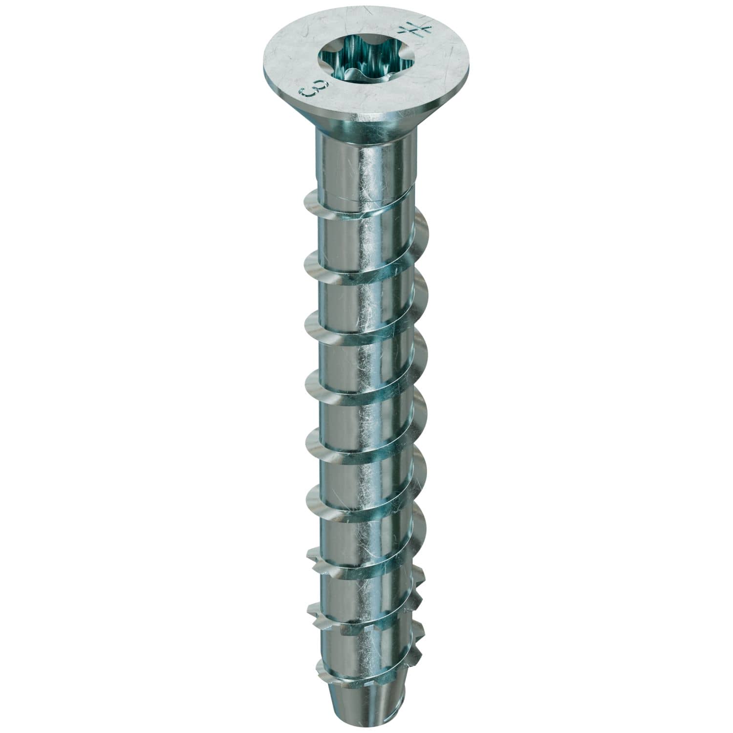 Simpson Strong-Tie THD37300CS Titen HD 3/8-in. x 3-in. Zinc-Plated Countersunk Head Heavy-Duty Screw Anchor, 50-Pack