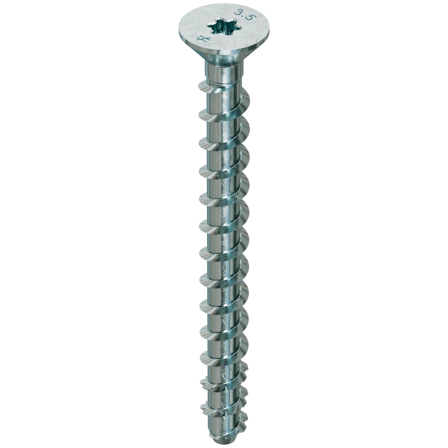 Simpson Strong-Tie THDB25312CS Titen HD 1/4-in. x 3-1/2-in. Zinc-Plated Countersunk Head Heavy-Duty Screw Anchor, 50-Pack