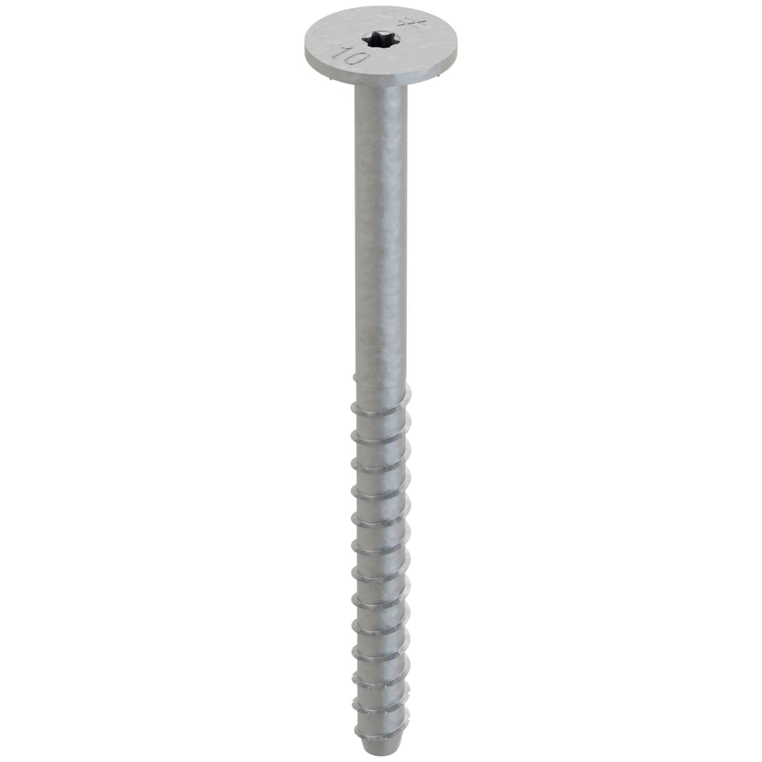 Simpson Strong-Tie THDB62100WHMG Titen HD 5/8-in. x 10-in. Mech. Galv. Washer-Head Heavy-Duty Screw Anchor, 10-Pack