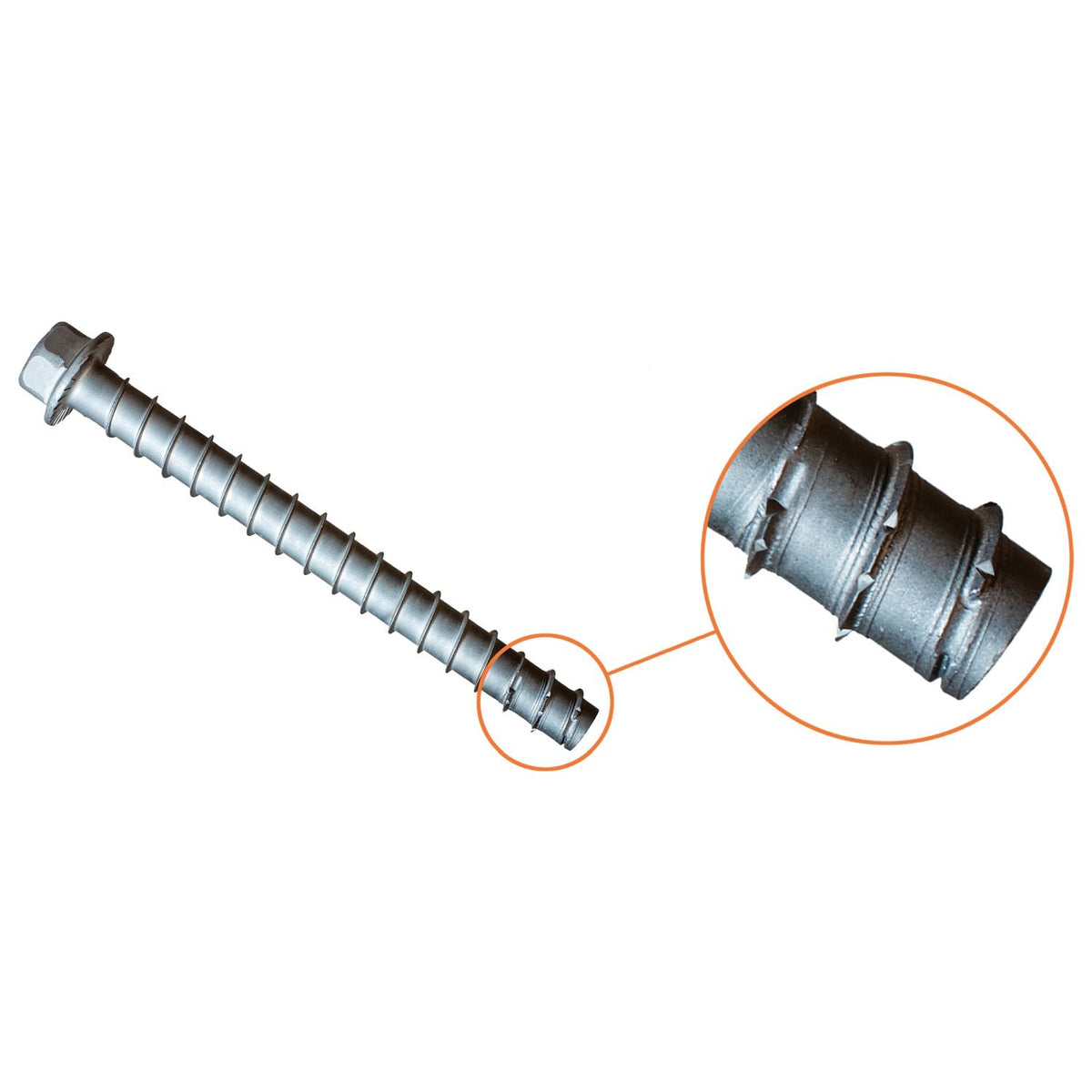 Simpson Strong-Tie Titen HD 1/4-in. x 2-in. Type 316 Stainless-Steel Heavy-Duty Screw Anchor, 50-Pack (THDC25200H6SS)