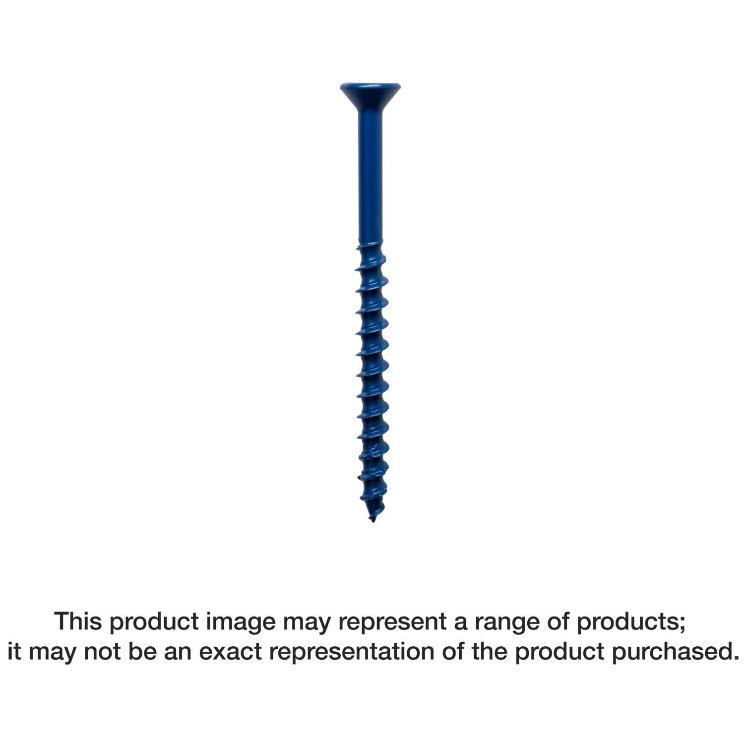 Simpson Strong-Tie TNT18114TFC8 Titen Turbo,  3/16-in. x 1-1/4-in. 6-Lobe Flat-Head Concrete and Masonry Screw, Blue, 8-Pack