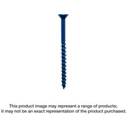 Simpson Strong-Tie TNT18114TFC8 Titen Turbo,  3/16-in. x 1-1/4-in. 6-Lobe Flat-Head Concrete and Masonry Screw, Blue, 8-Pack