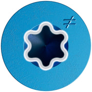 Simpson Strong-Tie TNT18214TFB Titen Turbo,  3/16-in. x 2-1/4-in. 6-Lobe Flat-Head Concrete and Masonry Screw, Blue, 2000-Pack