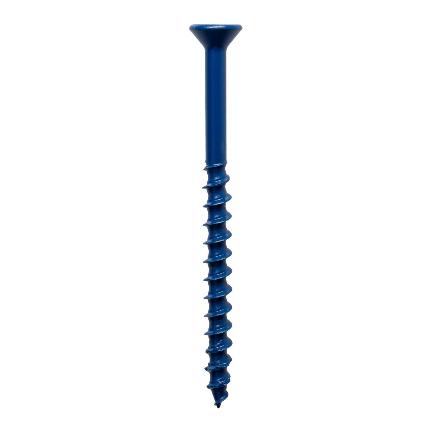 Simpson Strong-Tie TNT18234TFC75 Titen Turbo,  3/16-in. x 2-3/4-in. 6-Lobe Flat-Head Concrete and Masonry Screw, Blue, 75-Pack