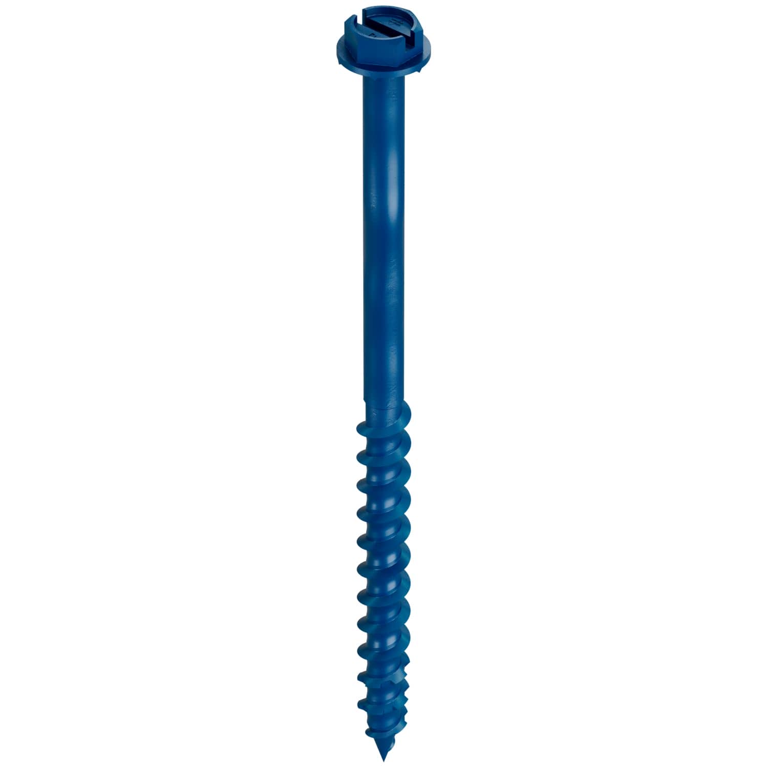 Simpson Strong-Tie TNT18314H Titen Turbo,  3/16-in. x 3-1/4-in. Hex-Head Concrete and Masonry Screw, Blue, 100-Pack
