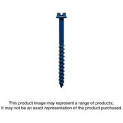Simpson Strong-Tie TNT25314HC75 Titen Turbo,  1/4-in. x 3-1/4-in. Hex-Head Concrete and Masonry Screw, Blue, 75-Pack