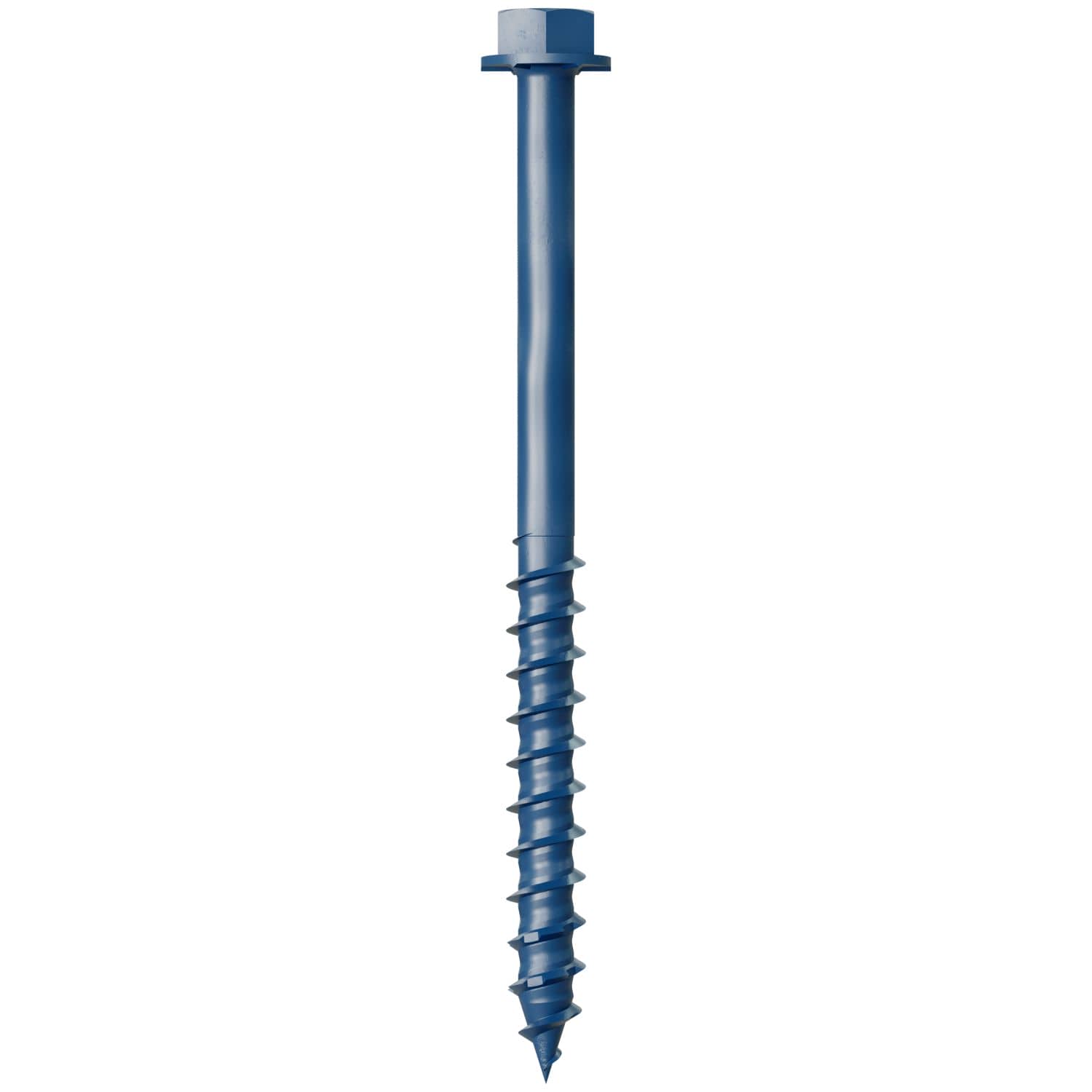 Simpson Strong-Tie TNT25314H Titen Turbo,  1/4-in. x 3-1/4-in. Hex-Head Concrete and Masonry Screw, Blue, 100-Pack