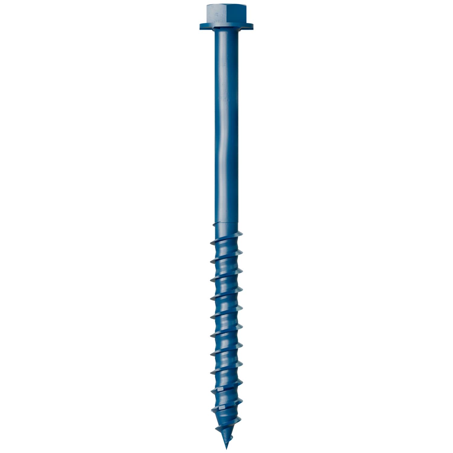 Simpson Strong-Tie TNT25314H Titen Turbo,  1/4-in. x 3-1/4-in. Hex-Head Concrete and Masonry Screw, Blue, 100-Pack