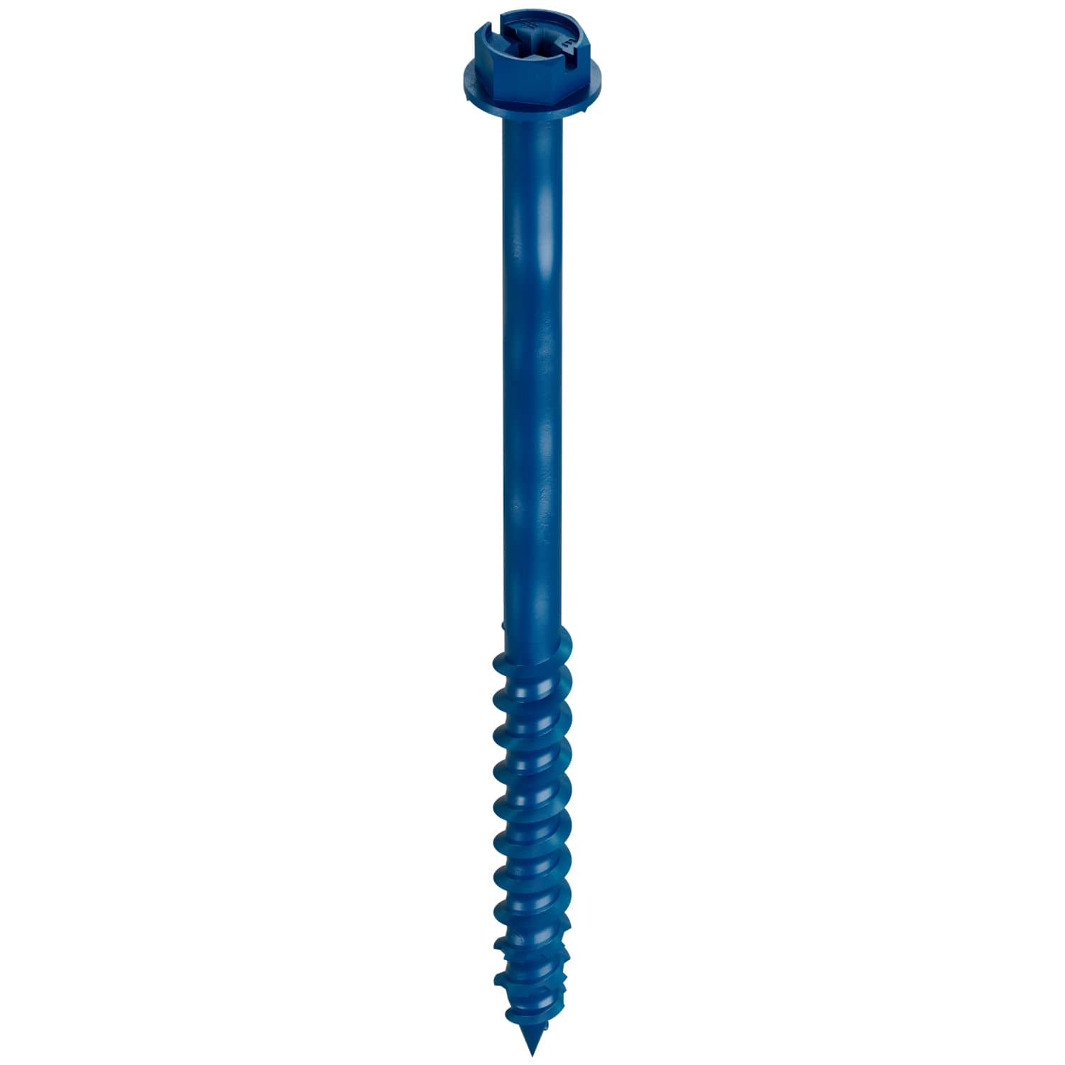Simpson Strong-Tie TNT25334HC25 Titen Turbo,  1/4-in. x 3-3/4-in. Hex-Head Concrete and Masonry Screw, Blue, 25-Pack