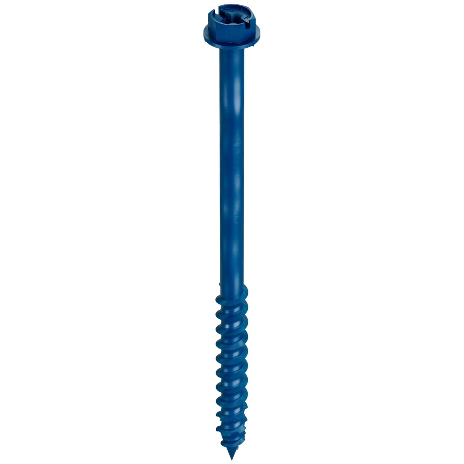 Simpson Strong-Tie TNT25400HC25 Titen Turbo,  1/4-in. x 4-in. Hex-Head Concrete and Masonry Screw, Blue, 25-Pack