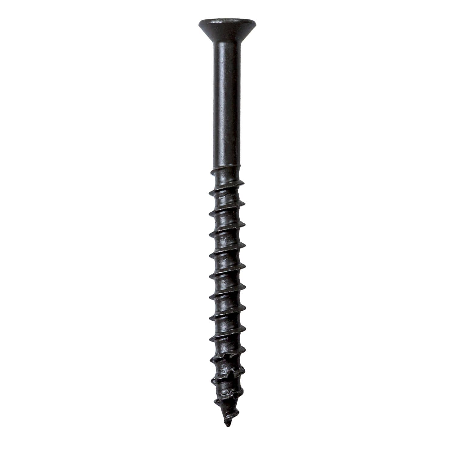Simpson Strong-Tie TNTB25234TTR Titen Turbo,  1/4-in. x 2-3/4-in. 6-Lobe Trim-Head Concrete and Masonry Screw, Bronze, 100-Pack