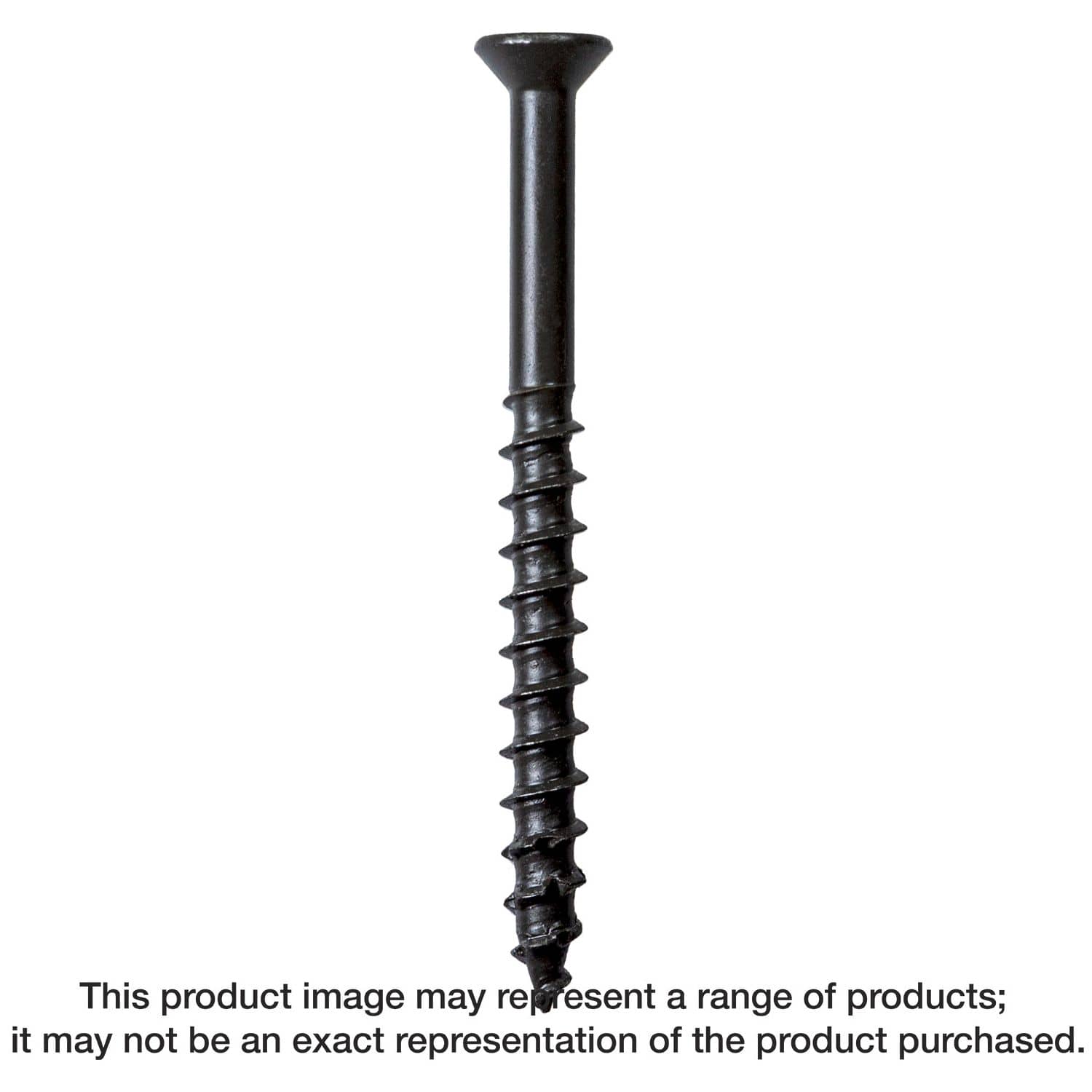 Simpson Strong-Tie TNTB25234TTR Titen Turbo,  1/4-in. x 2-3/4-in. 6-Lobe Trim-Head Concrete and Masonry Screw, Bronze, 100-Pack