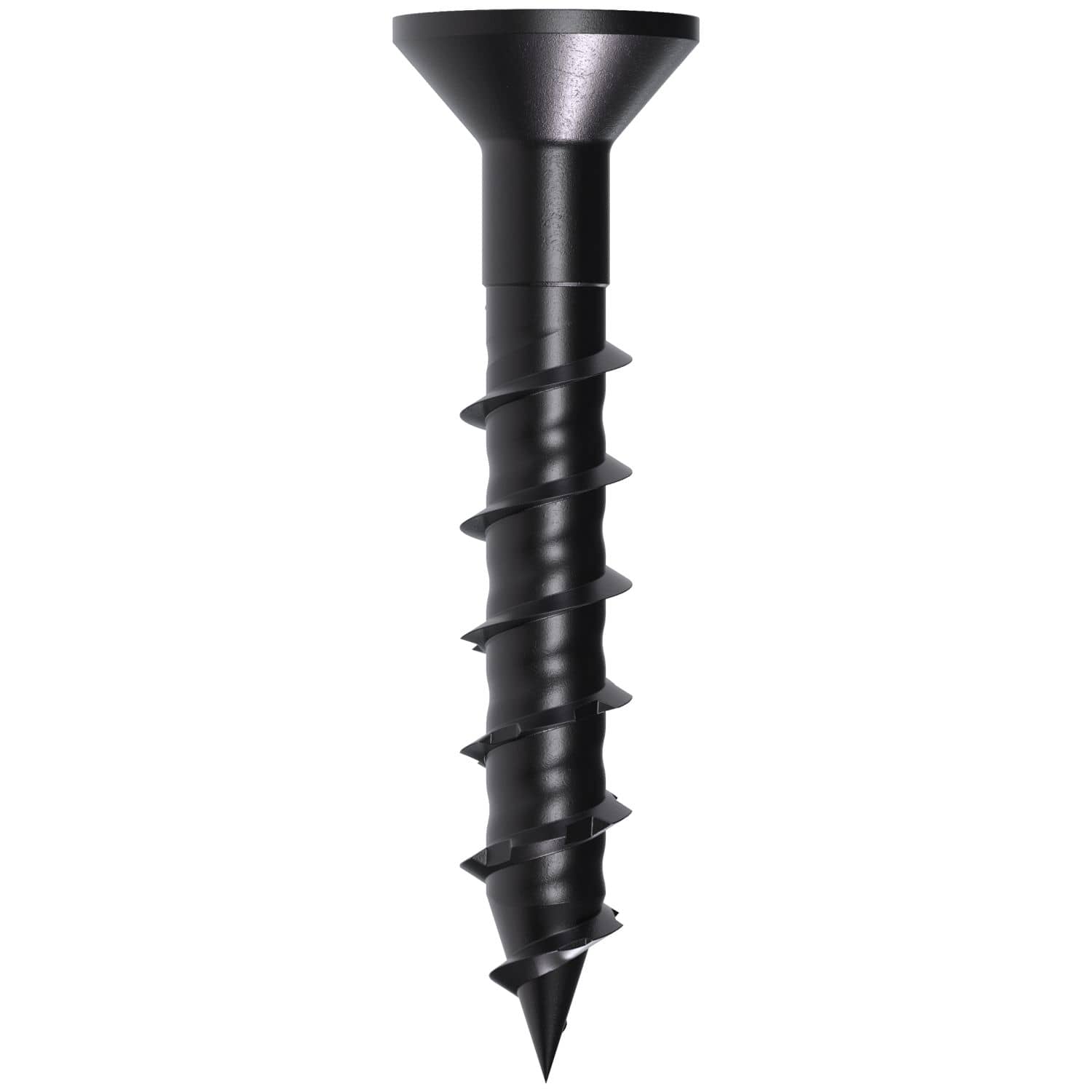 Simpson Strong-Tie TNTBL18114TF Titen Turbo,  3/16-in. x 1-1/4-in. 6-Lobe Flat-Head Concrete and Masonry Screw, Black, 100-Pack