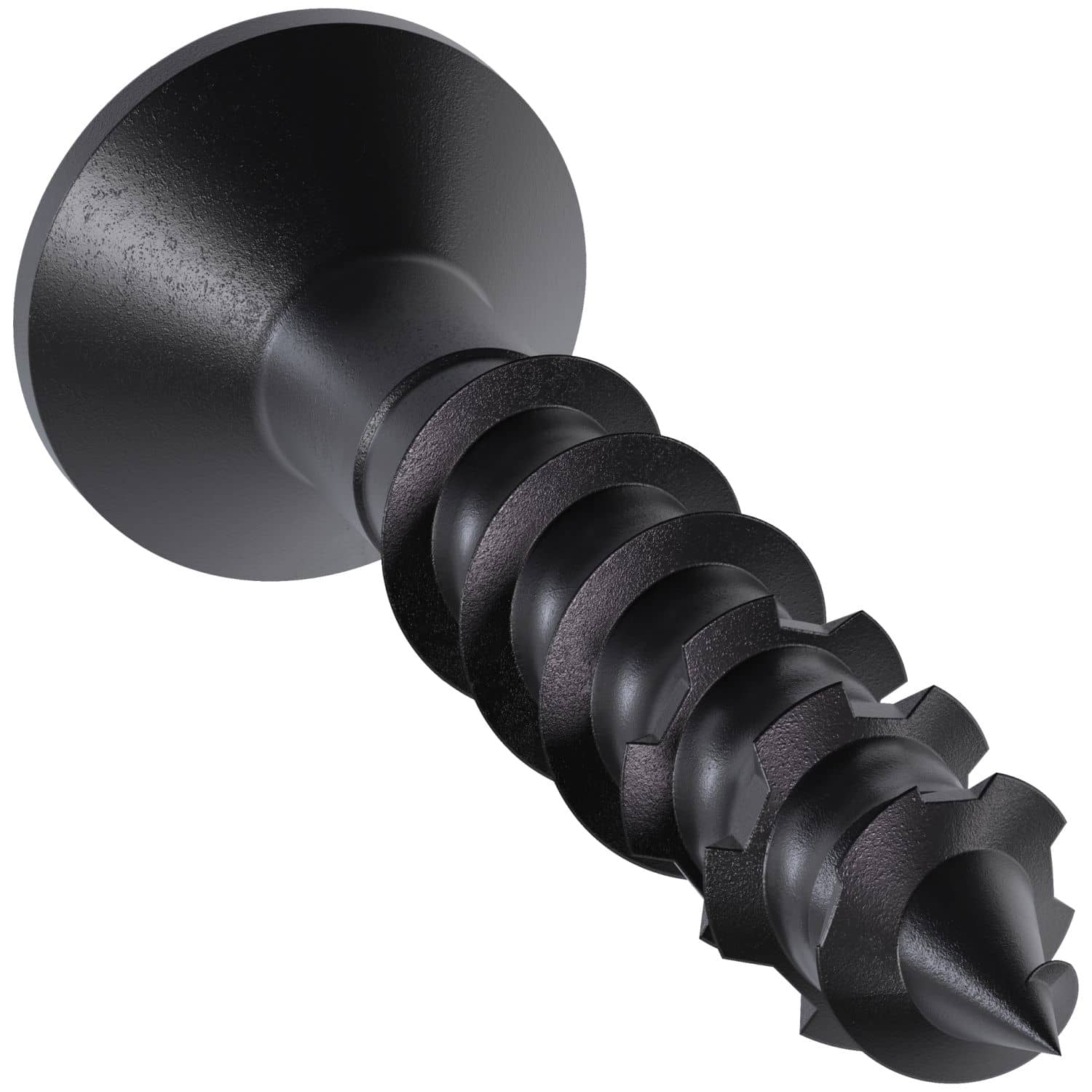 Simpson Strong-Tie TNTBL18114TF Titen Turbo,  3/16-in. x 1-1/4-in. 6-Lobe Flat-Head Concrete and Masonry Screw, Black, 100-Pack