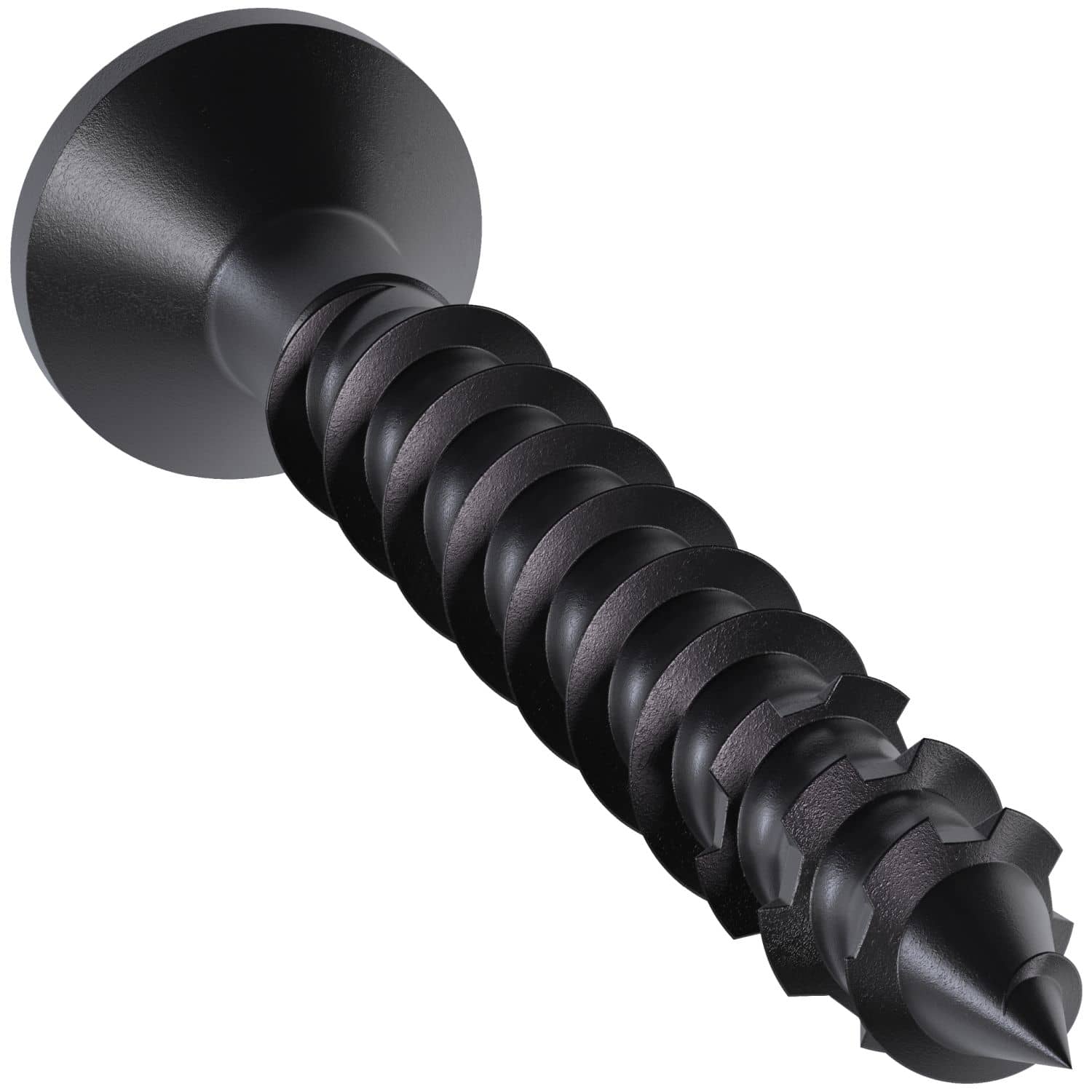 Simpson Strong-Tie TNTBL18134TF Titen Turbo,  3/16-in. x 1-3/4-in. 6-Lobe Flat-Head Concrete and Masonry Screw, Black, 100-Pack