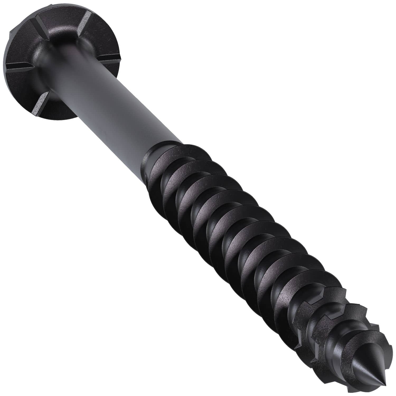 Simpson Strong-Tie TNTBL18234H Titen Turbo,  3/16-in. x 2-3/4-in. Hex-Head Concrete and Masonry Screw, Black, 100-Pack