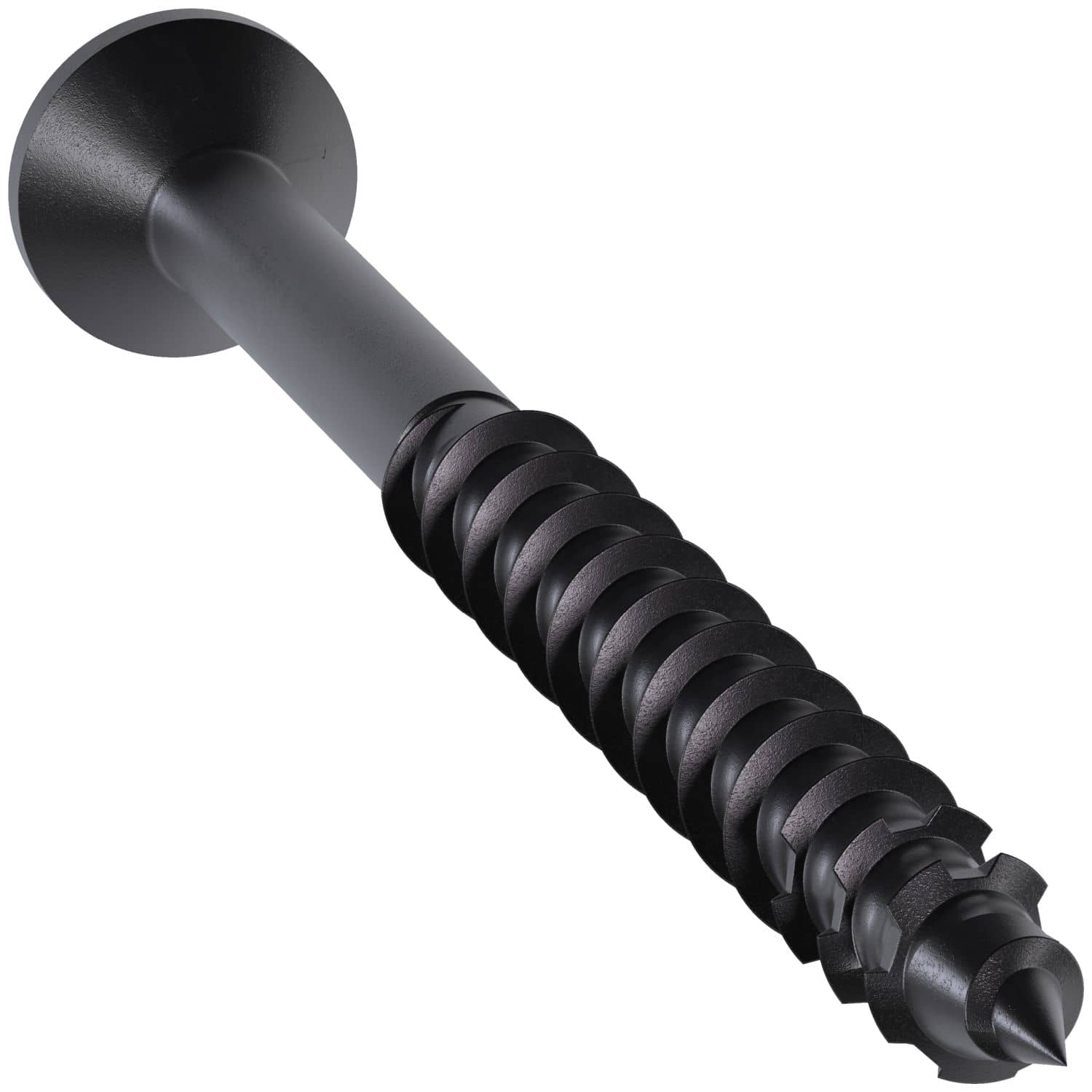 Simpson Strong-Tie TNTBL18234TF Titen Turbo,  3/16-in. x 2-3/4-in. 6-Lobe Flat-Head Concrete and Masonry Screw, Black, 100-Pack