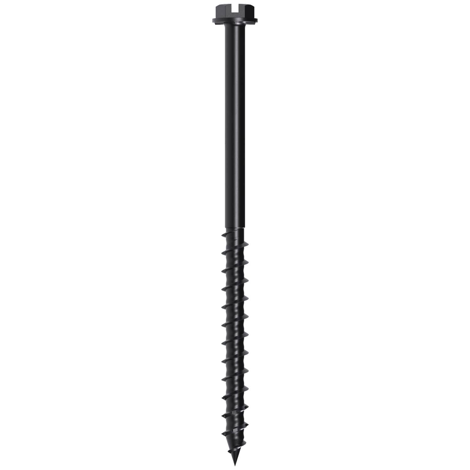 Simpson Strong-Tie TNTBL18314H Titen Turbo,  3/16-in. x 3-1/4-in. Hex-Head Concrete and Masonry Screw, Black, 100-Pack
