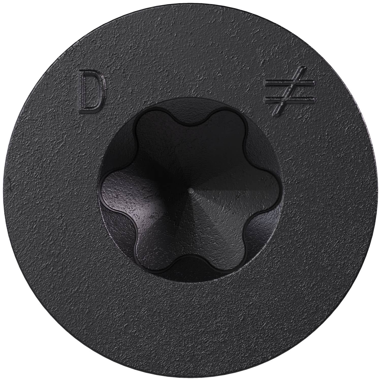 Simpson Strong-Tie TNTBL18314TF Titen Turbo,  3/16-in. x 3-1/4-in. 6-Lobe Flat-Head Concrete and Masonry Screw, Black, 100-Pack