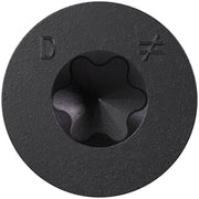 Simpson Strong-Tie TNTBL18314TF Titen Turbo,  3/16-in. x 3-1/4-in. 6-Lobe Flat-Head Concrete and Masonry Screw, Black, 100-Pack