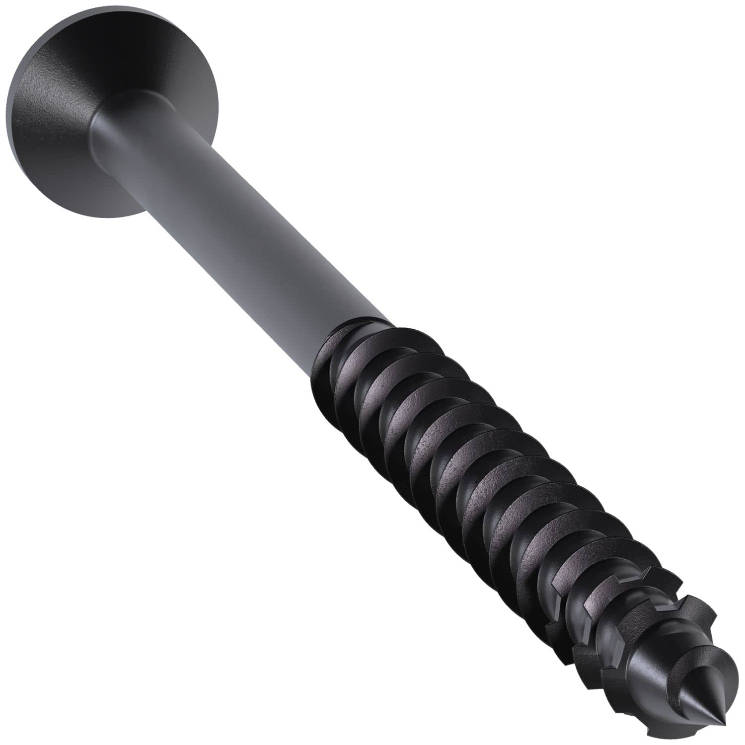 Simpson Strong-Tie TNTBL18314TF Titen Turbo,  3/16-in. x 3-1/4-in. 6-Lobe Flat-Head Concrete and Masonry Screw, Black, 100-Pack