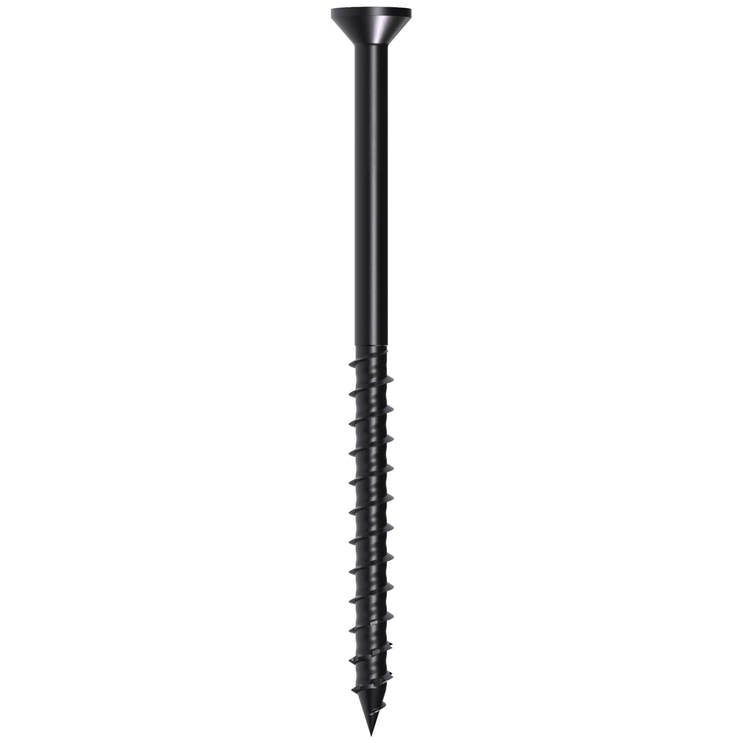 Simpson Strong-Tie TNTBL18314TF Titen Turbo,  3/16-in. x 3-1/4-in. 6-Lobe Flat-Head Concrete and Masonry Screw, Black, 100-Pack